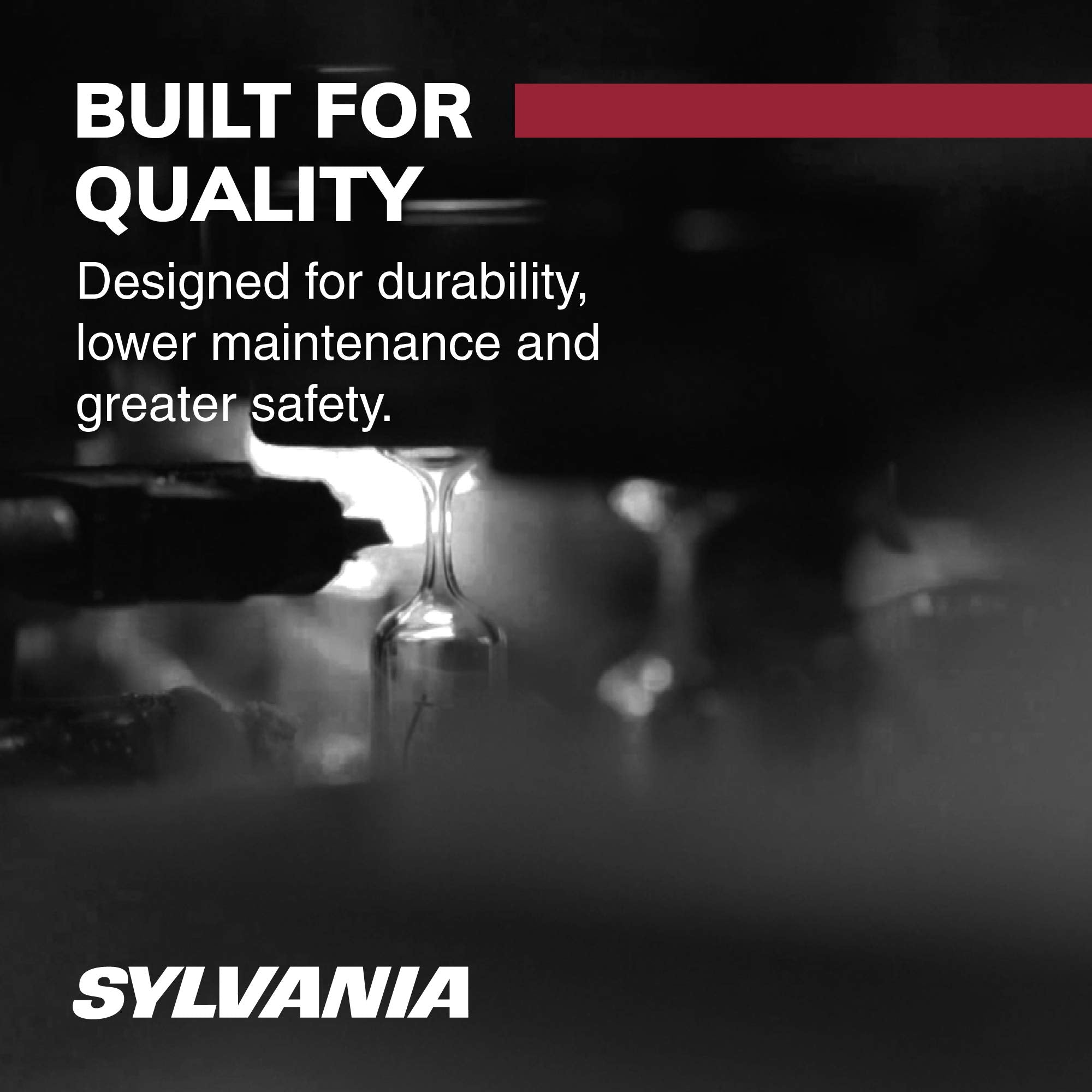 SYLVANIA - 7443 Long Life Miniature - Bulb, Ideal for Daytime Running Lights (DRL) and Back-Up/Reverse Lights (Contains 2 Bulbs)