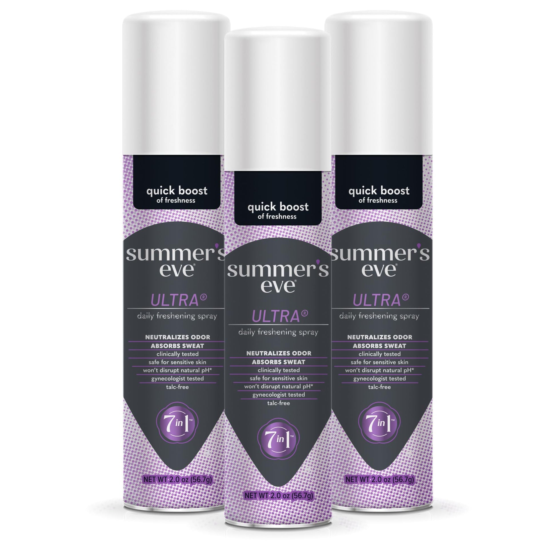 Summer's Eve Ultra Daily Active Feminine Spray, 2 oz, 3 Pack