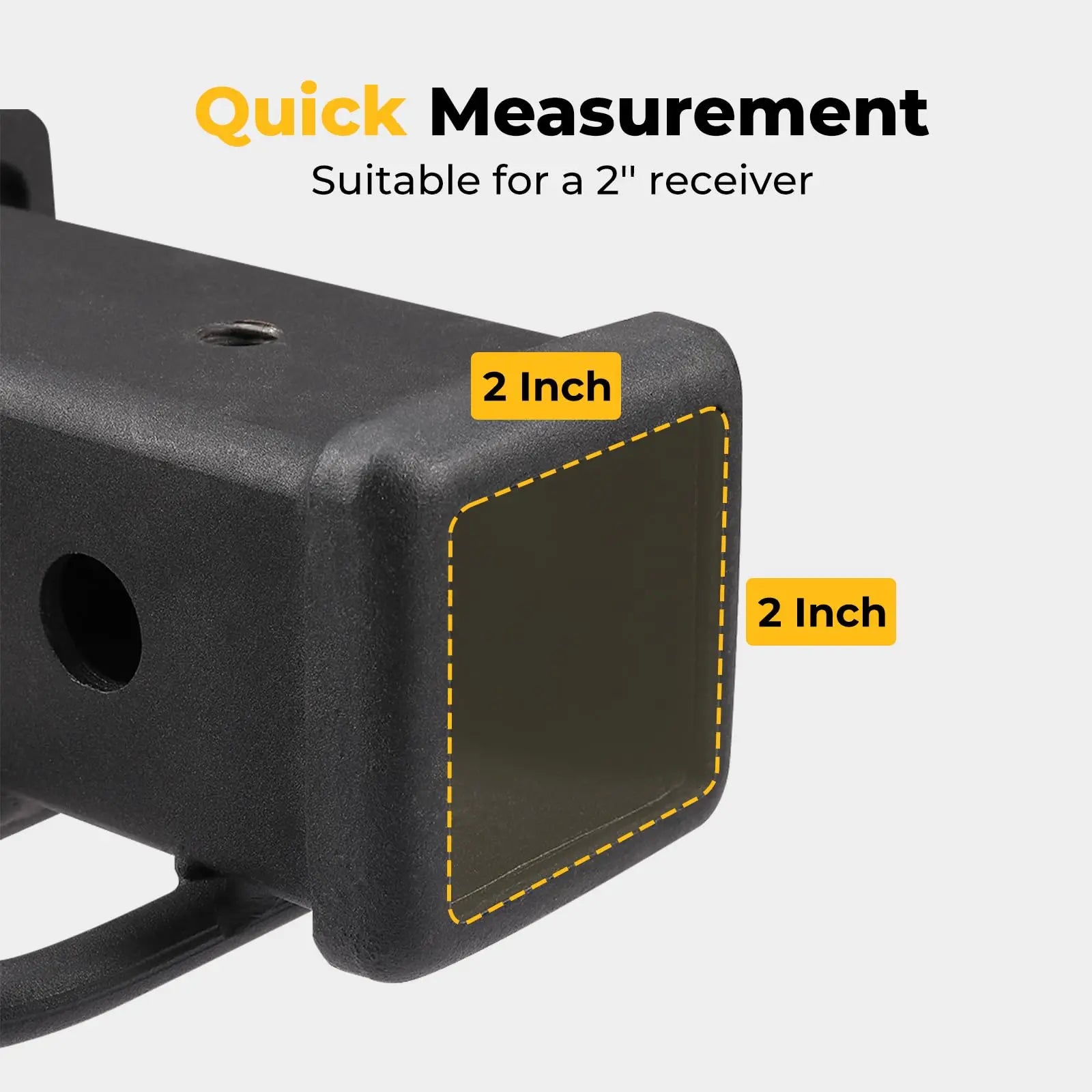 BougeRV 2 Inch Trailer Hitch Cover Tube Cover Plug Cap Rubber Fits 2 Inch Receivers Class 3 4 5 for Toyota Ford Jeep Chevrolet Nissan Dodge Ram Porsche Mercedes Benz Polaris Ranger ATV UTV Polaris