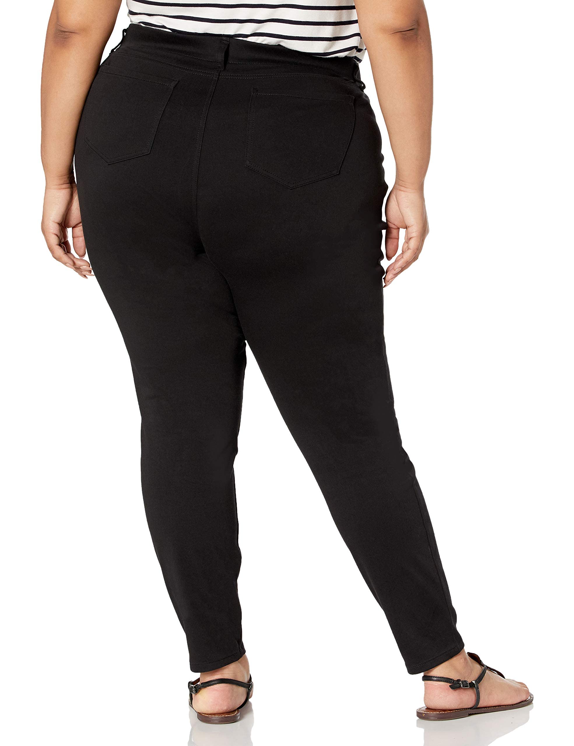 Amazon Essentials Women's Pull-On Stretchy Knit Jegging (Available in Plus Size), Black, X-Large