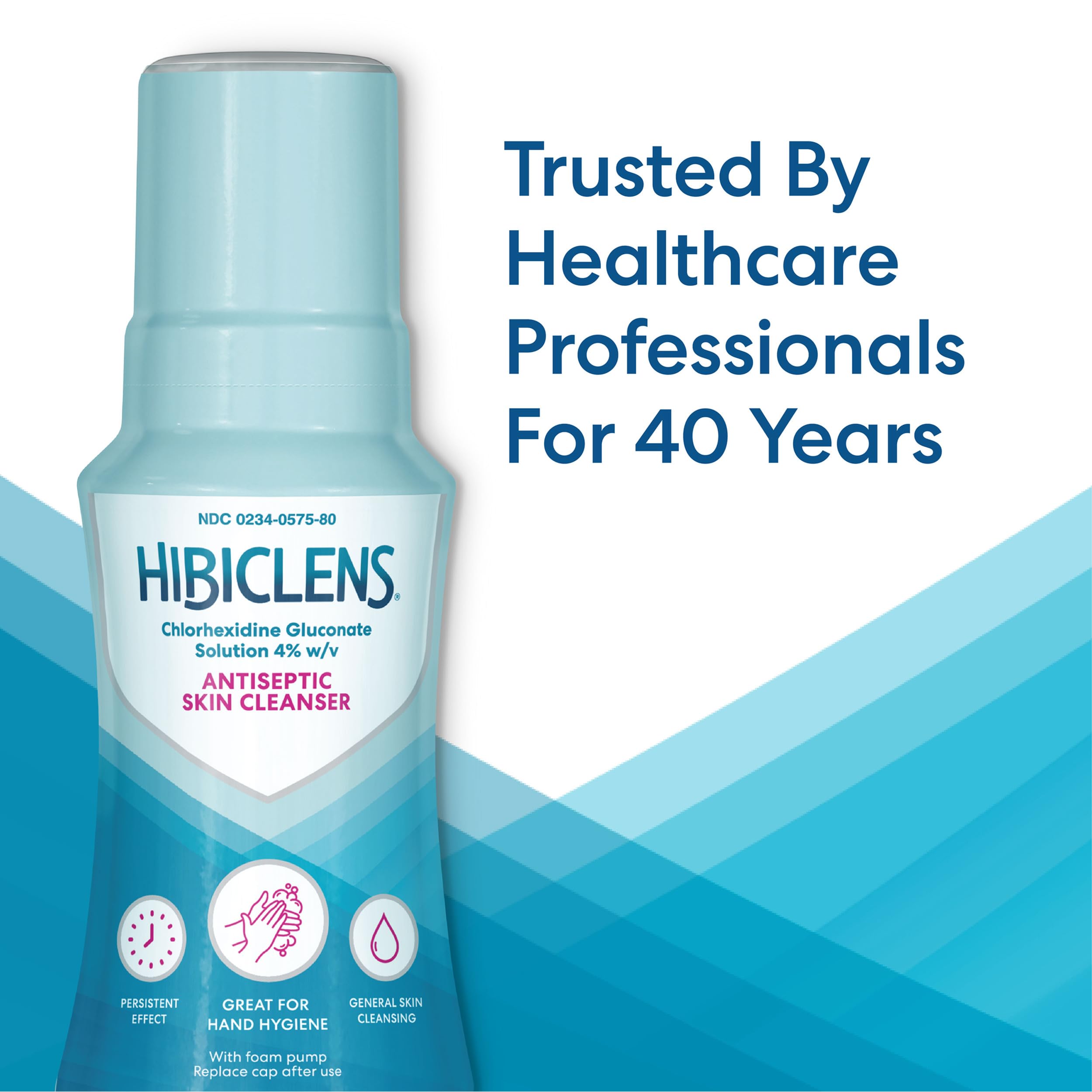 Hibiclens – Antimicrobial and Antiseptic Soap and Skin Cleanser – 8 oz with Foaming Pump – for Home and Hospital – 4% CHG