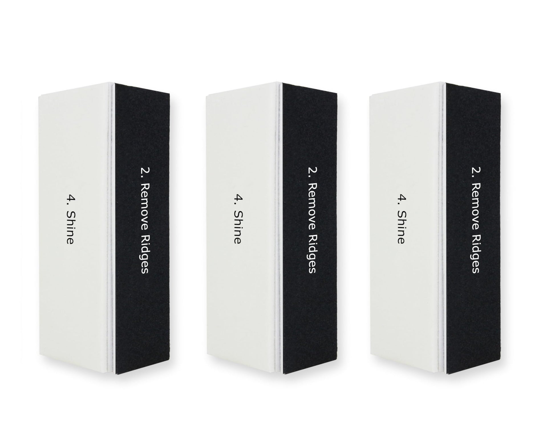Amazon Basics 4-way Buffing Block 3-Pack, Black/White