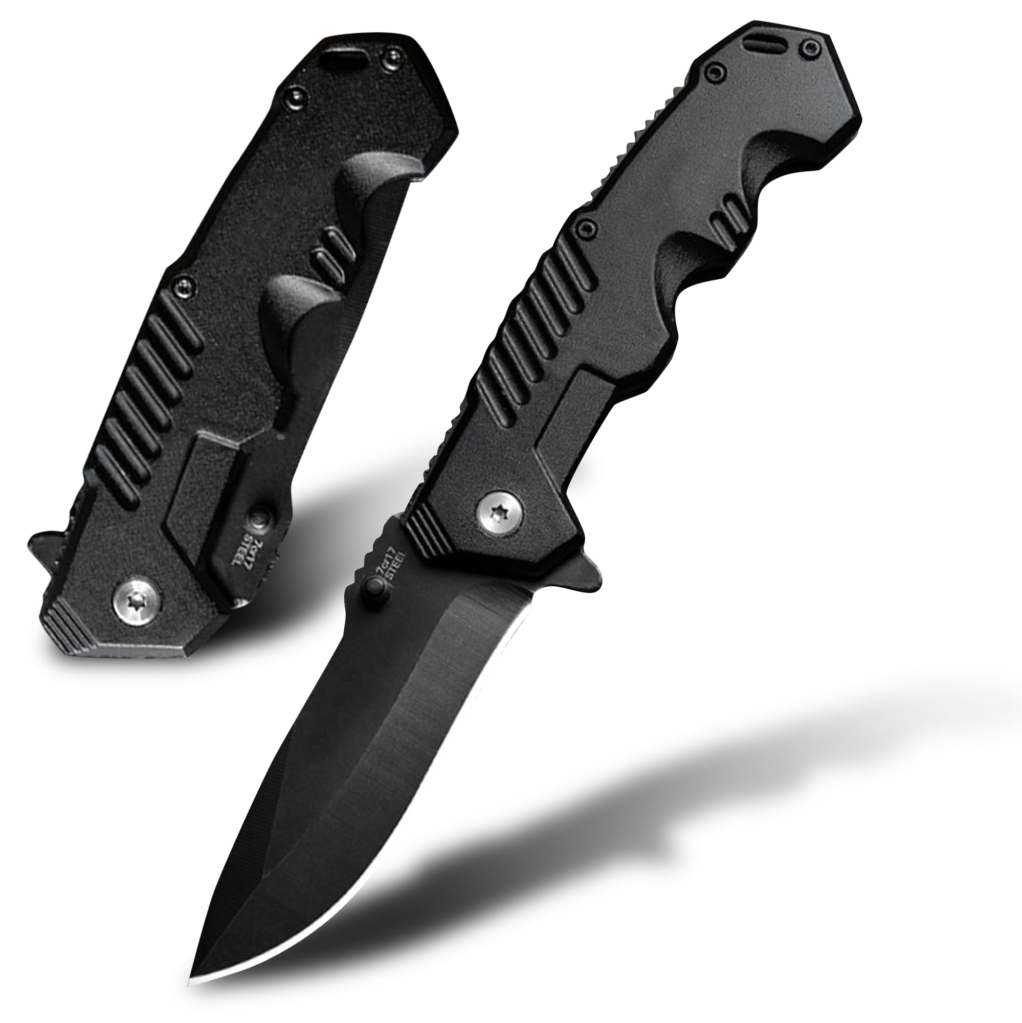 AOSILEY Pocket Folding Knife with Stainless Steel Point Lock Blade Knives and Lightweight Lockback Multi-Tool for Camping, Outdoor, Hunting,Survival and EDC