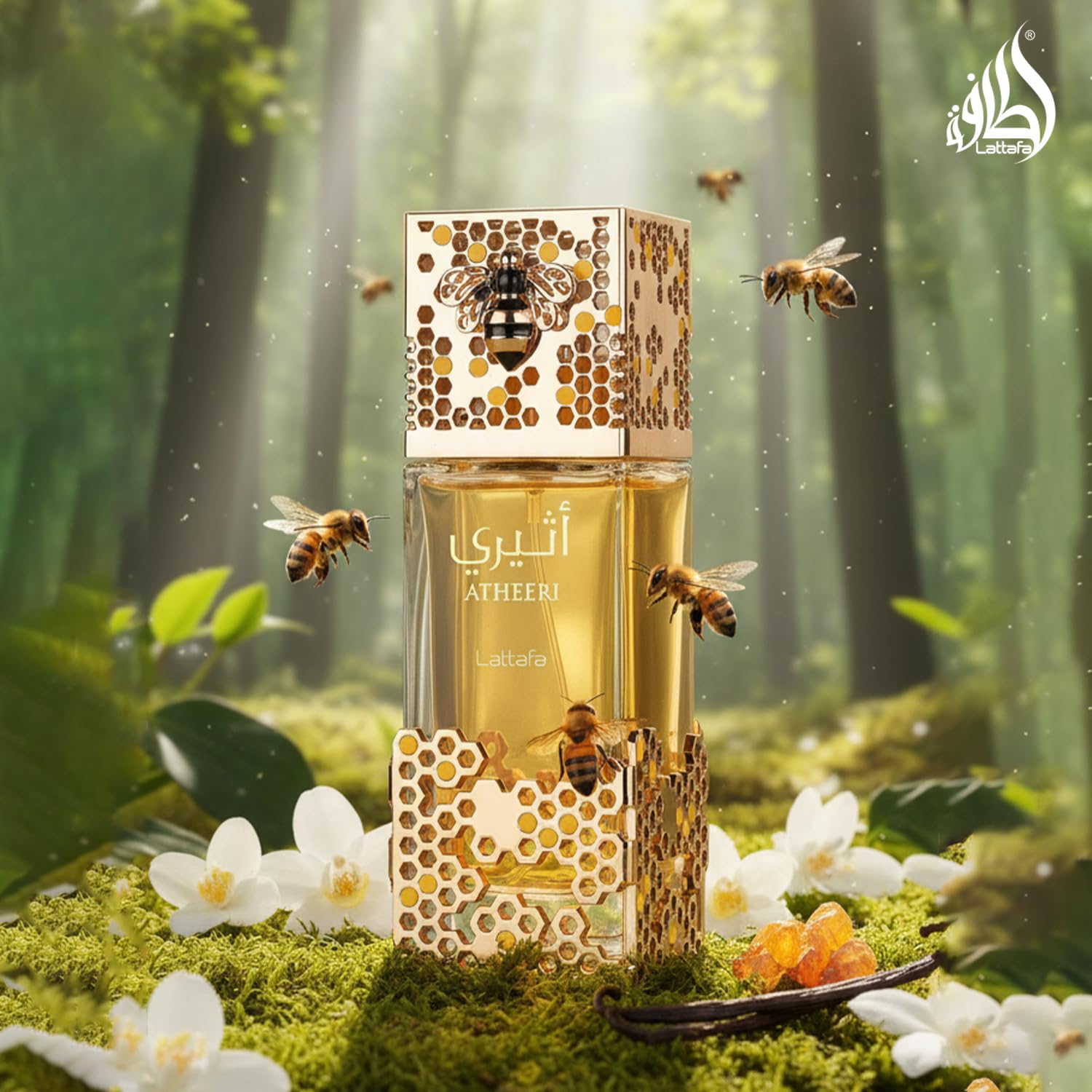 Lattafa Atheeri for Unisex Eau de Parfum Spray, 3.4 Ounce / 100 ml