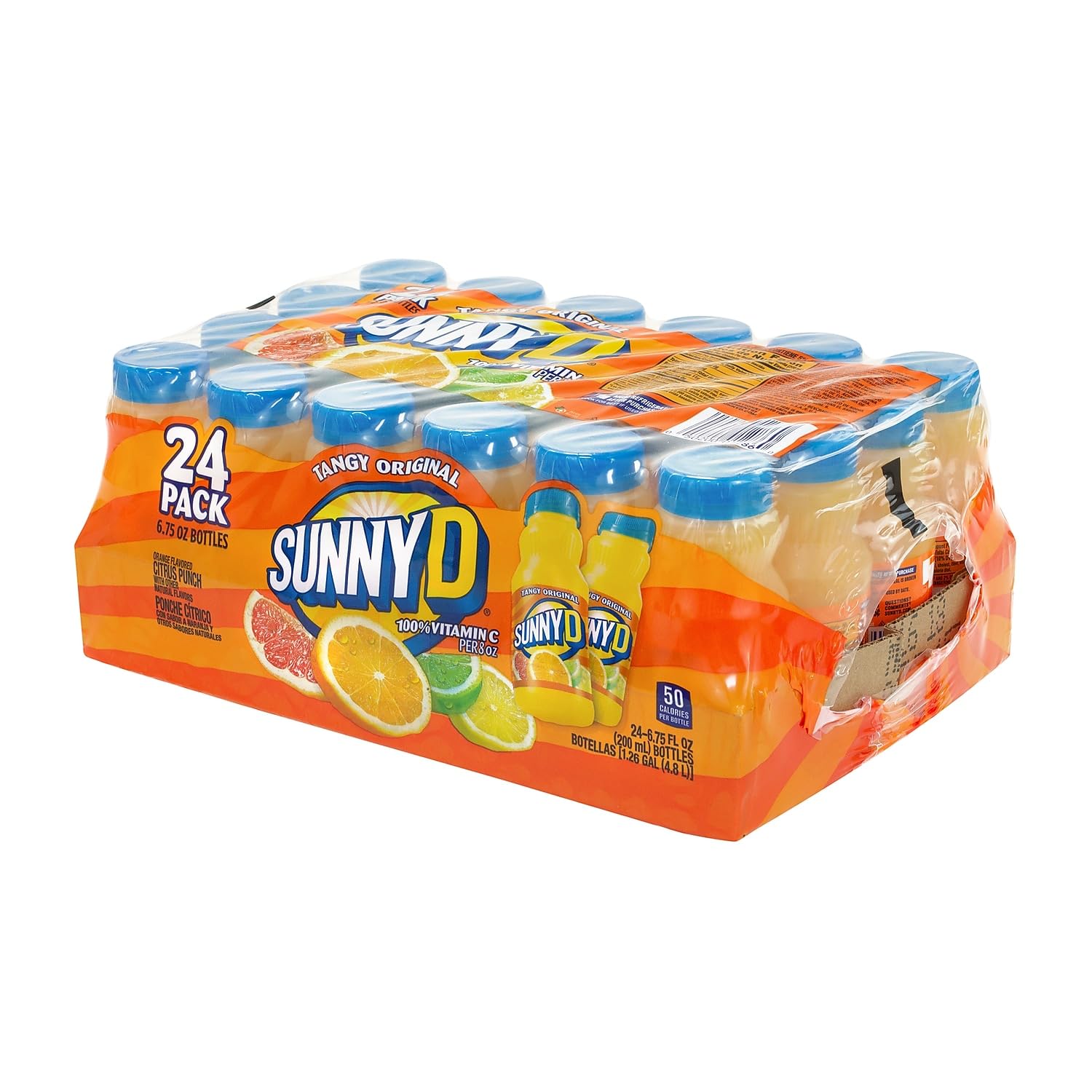 Sunny Delight Tangy Original Orange Flavored Citrus Punch, 6.75 oz., 24/Pack (01286)