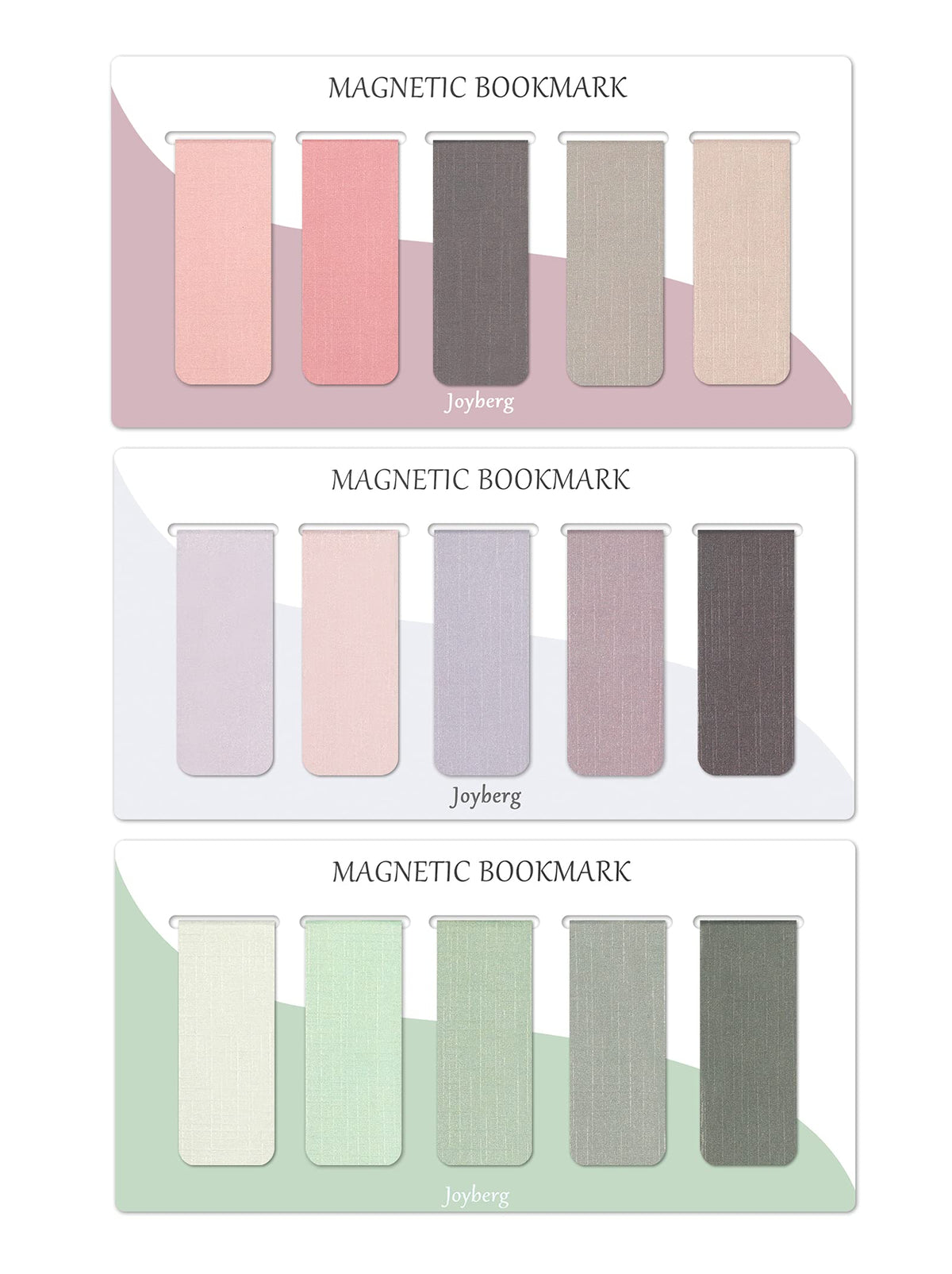 15 Lesezeichen, magnetische Lesezeichen für Frauen, Männer, Buchliebhaber, Seitenmarkierungen für Studenten und Lehrer (Misty, Ocean, Emerald)