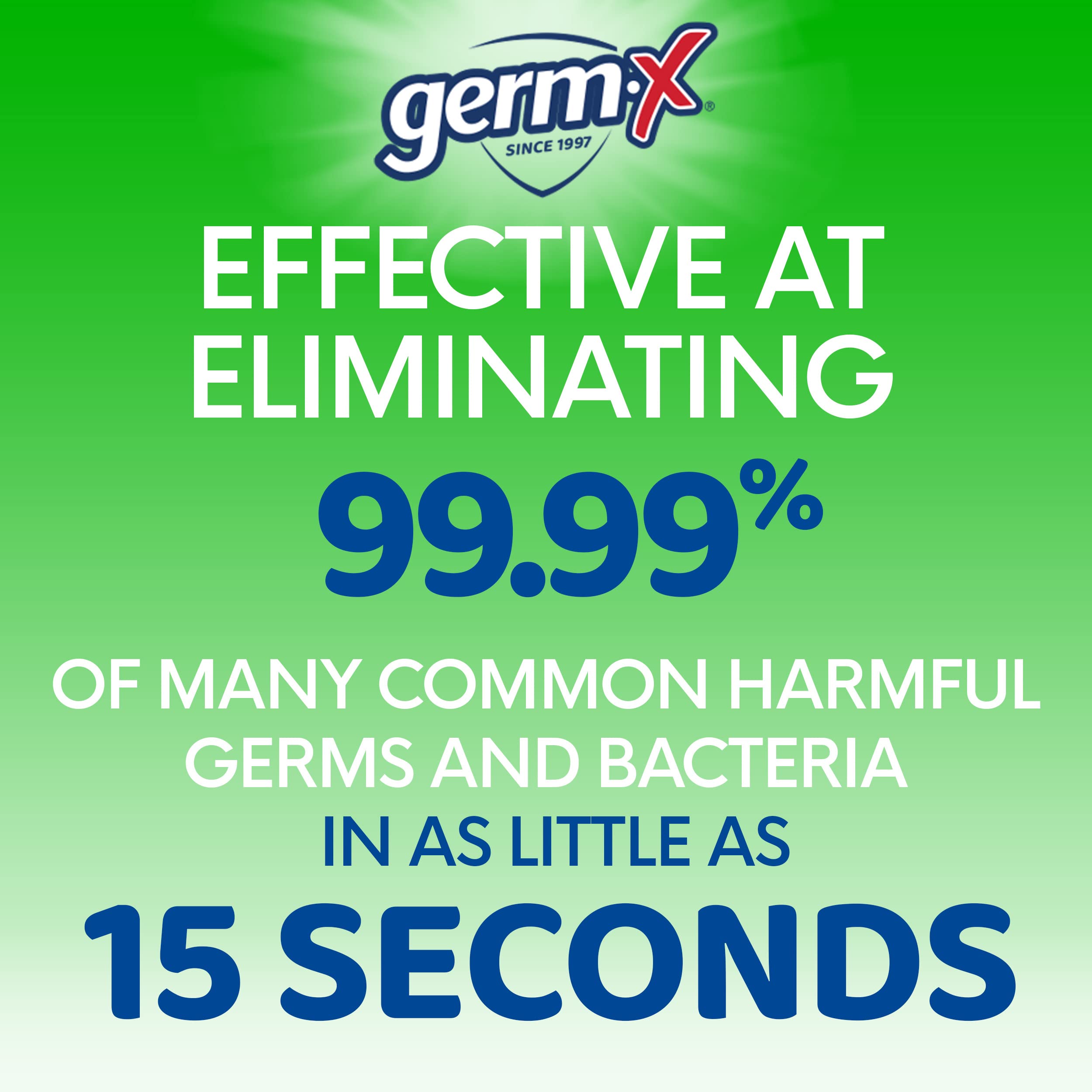 Germ-X Advanced Hand Sanitizer with Aloe and Vitamin E, Non-Drying Moisturizing Gel, Instant and No Rinse Formula, Pump Bottle, Back to School Supplies, 1 Liter