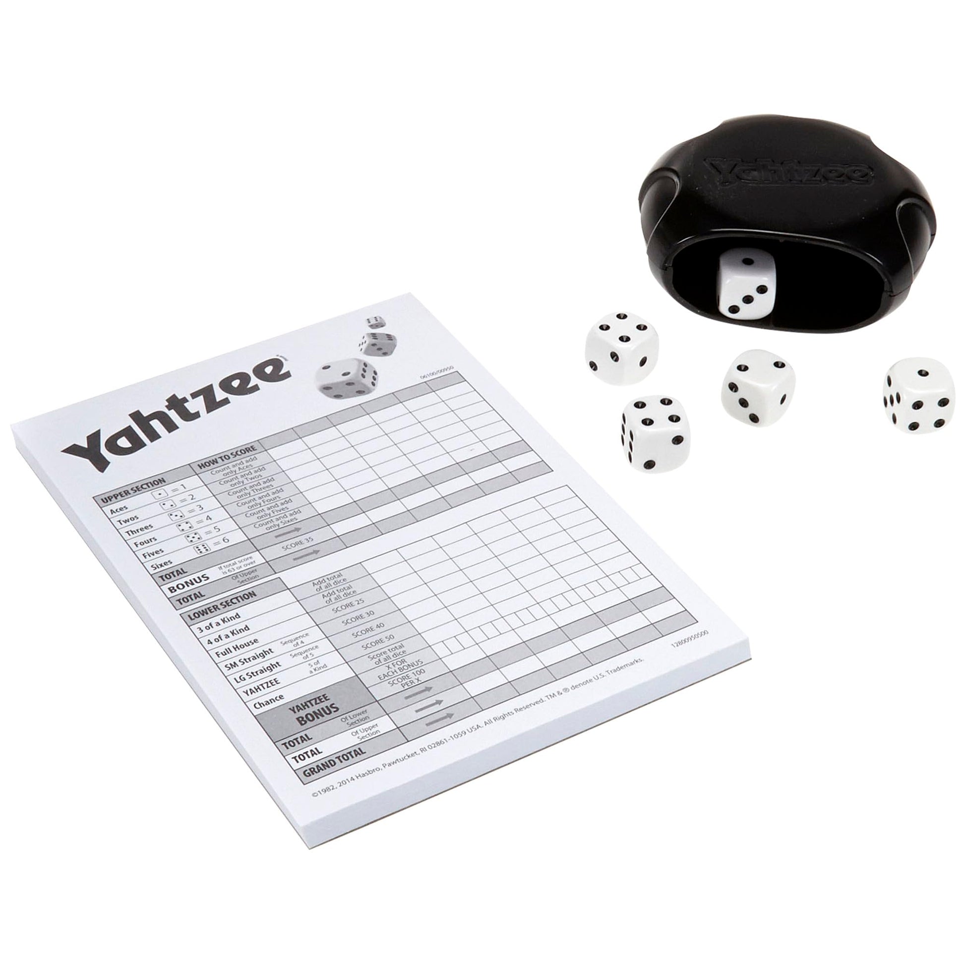 Yahtzee Game, Fast-Playing Dice Games for Kids, Teens, and Adults, Strategy Games, Family Games for Kids, 2 or More Players, Ages 8 and Up