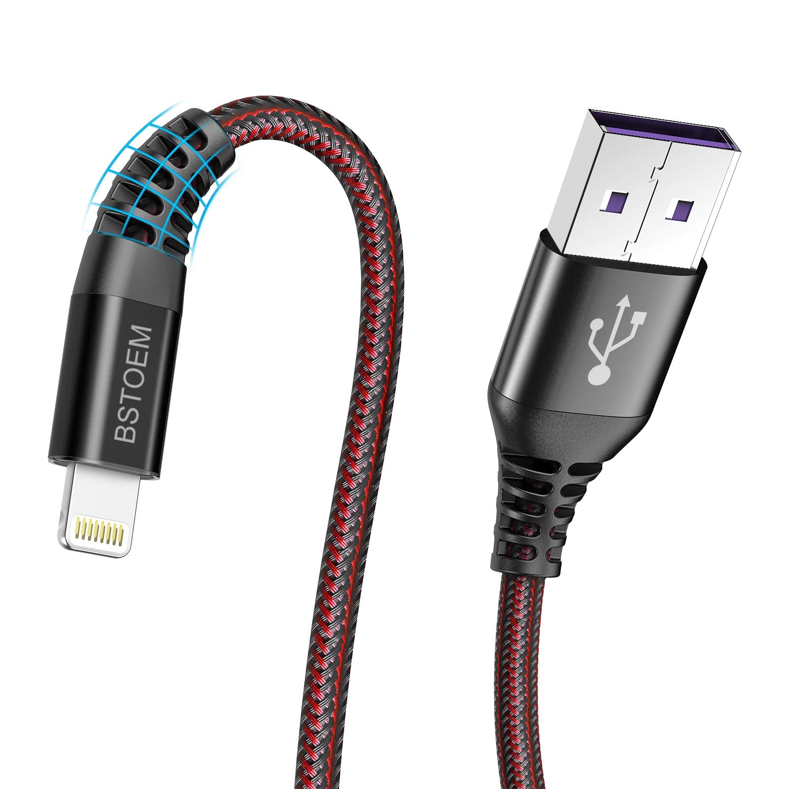 Short Lightning Cable 2Pack 7Inch USB Charging Cord for Apple,for iPhone Charger 14/13/12 Pro/11/Xs Max/Xr/X/8/7/6/6s Plus/SE/5c/5s/5,for iPad Air/Mini 1/2/3/4/5