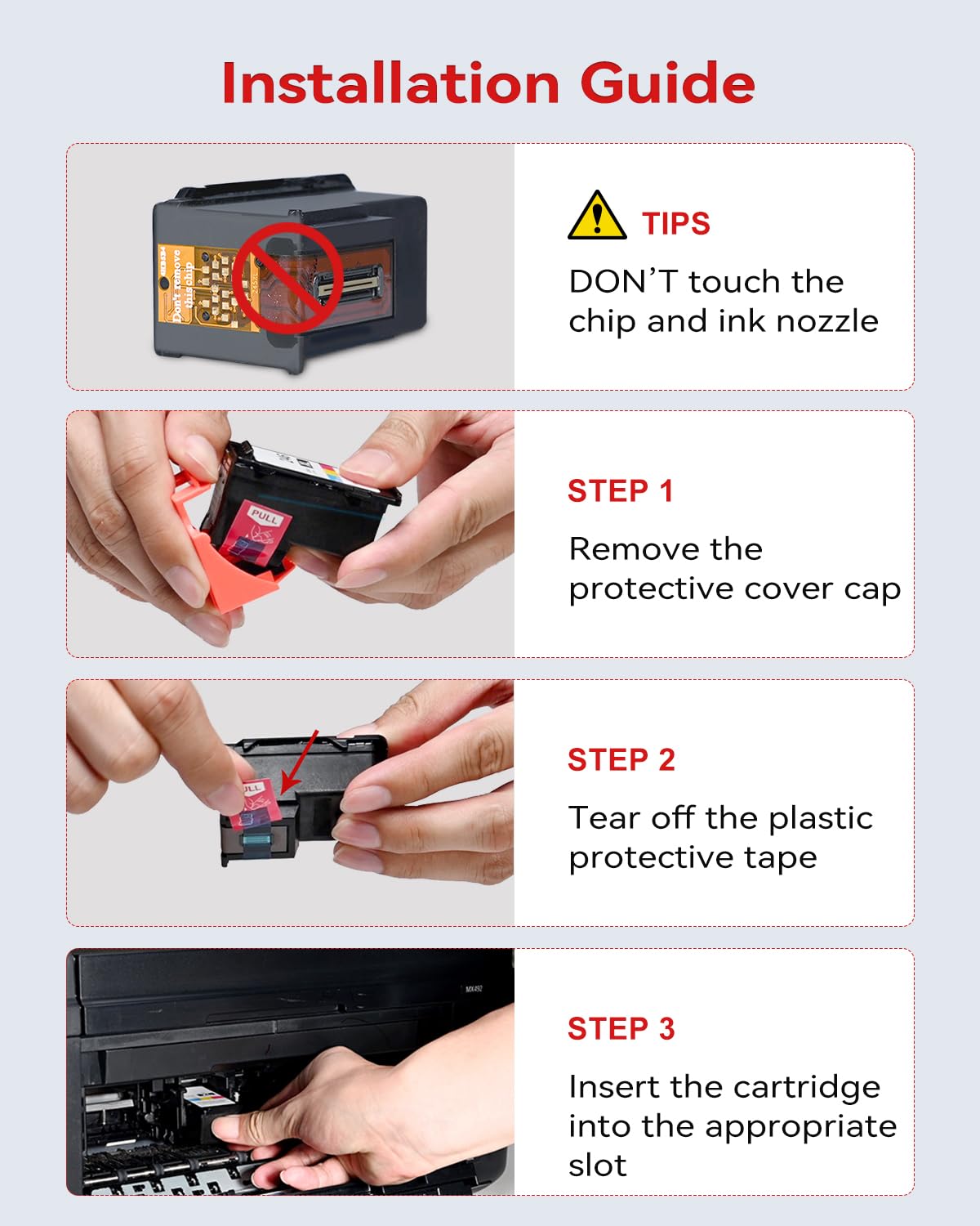 EaseFusion 260XL 261XL Replacement for Canon 260 and 261 Ink Cartridges PG-260 CL-261 Compatible with Canon Pixma TS6420a TS6420 TS6400 TR7020a TS5320 TR7000 TS5300 TR7020 Printer Ink Cartridges
