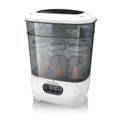 Baby Brezza Flaschensterilisator und Trockner Advanced - 33 % schneller - Dampfsterilisator mit größter Kapazität - Universeller Sterilisator für alle Flaschen + Pumpenteile - HEPA-Luftfilter