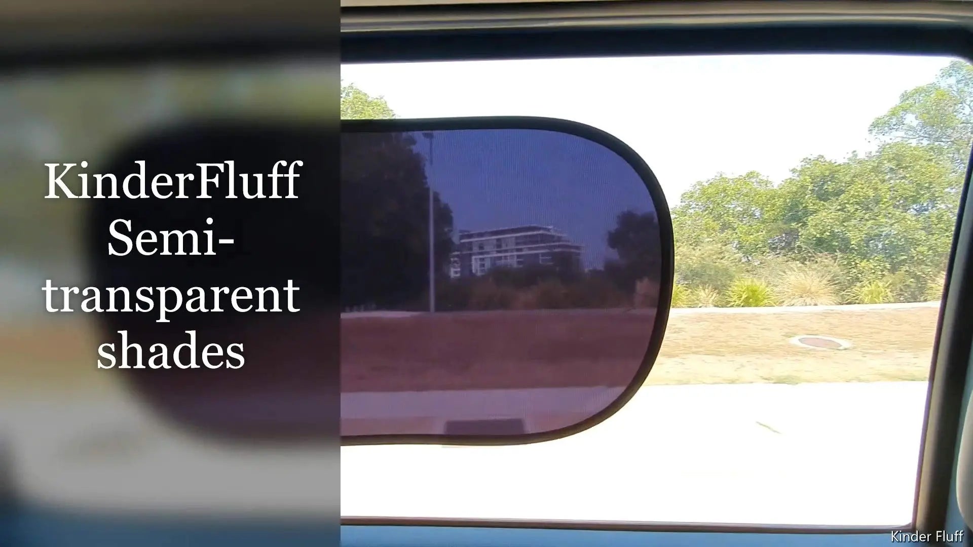 kinder Fluff Car Window Shade (4Pack)-The Only Certified Car Window Sun Shade for Baby Proven to Block 99.95% UVR - Mom's Choice Gold Award - Side Window Sunshades - Standard