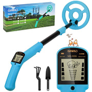 OMMO Metal Detector, Adjustable 27.5”-37.8” Metal Detector for Kids with Intuitive LCD Display, Lightweight Kids Metal Detectors with 6” Search Coil for Exploration Hiking