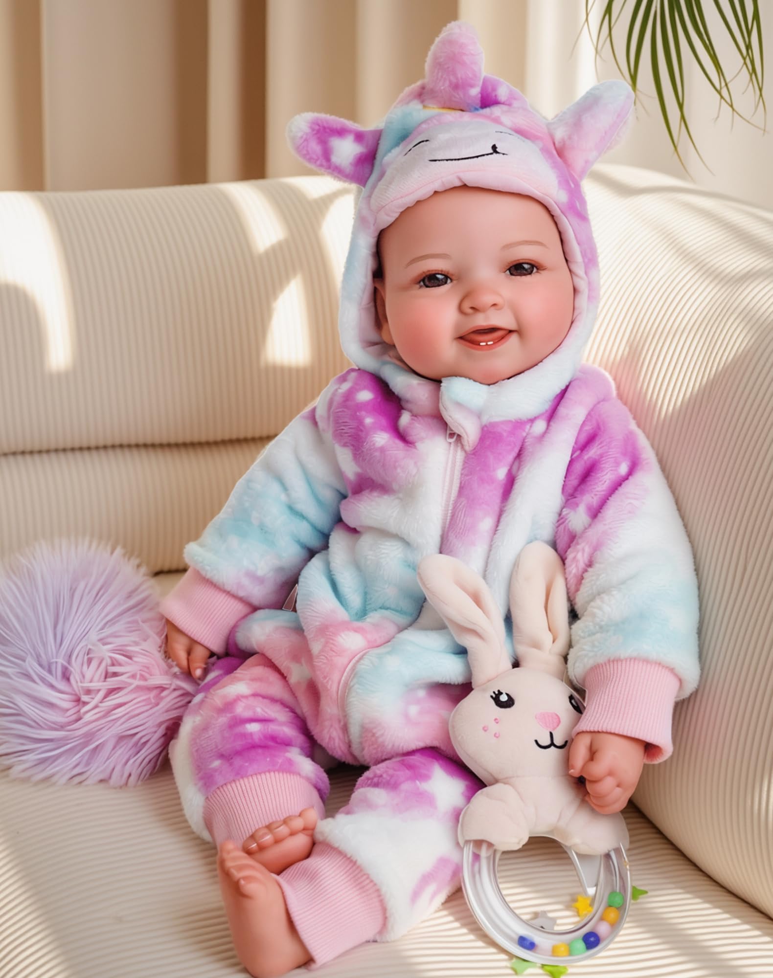 BABESIDE Baby Dolls, 17inch Large Realistic Cute Soft Body Baby Doll Real Life Baby Dolls with Accessories for 3+ Year Old Girls Gifts, Pretend Play, Collection