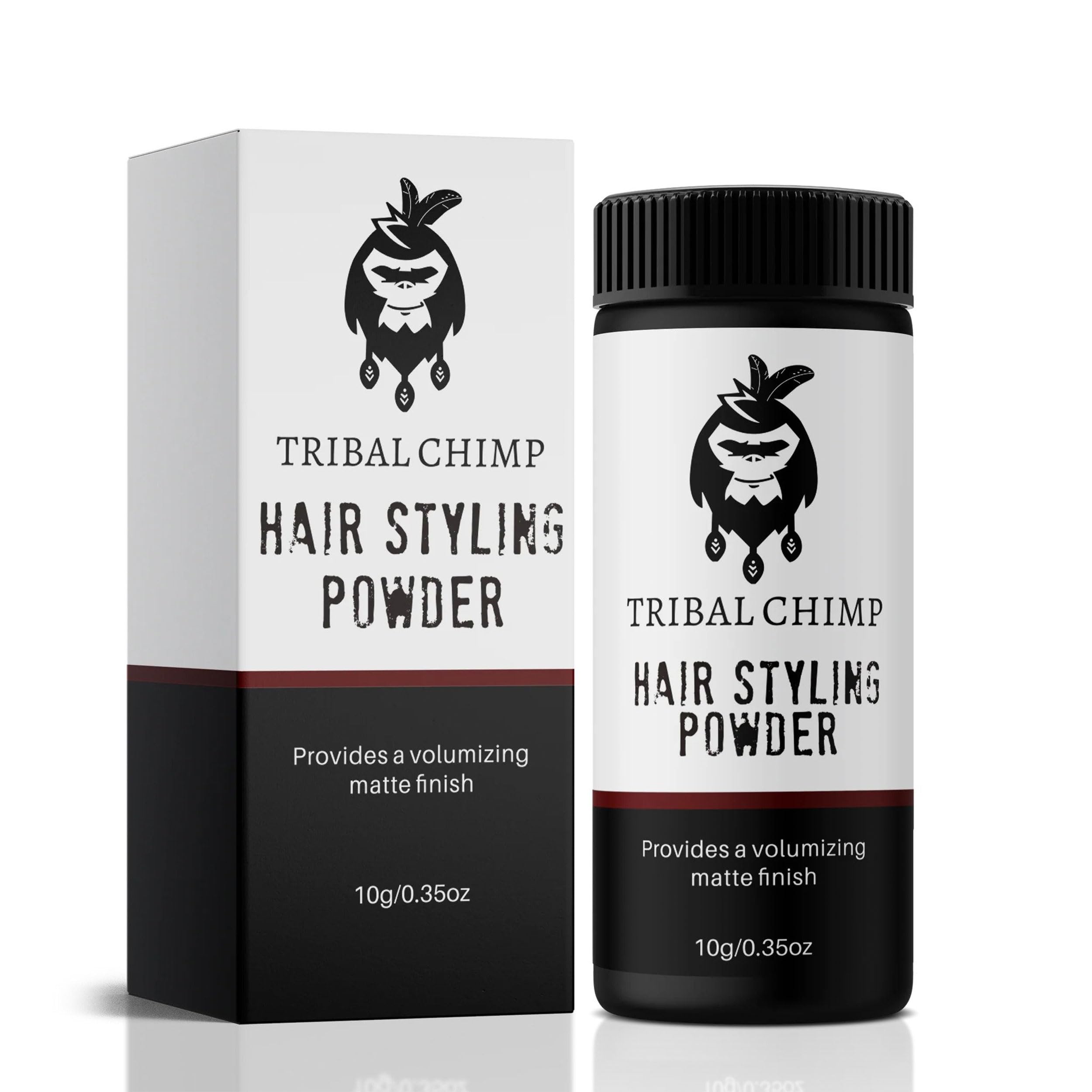 Tribal Chimp Hair Styling Powder for Men & Women - Hair Volumizer & Texture Powder for All Hair Types with Matte Finish - 24H Invisible Hold, Adds Volume & Texture, Non-Sticky and Smells Great - 10g