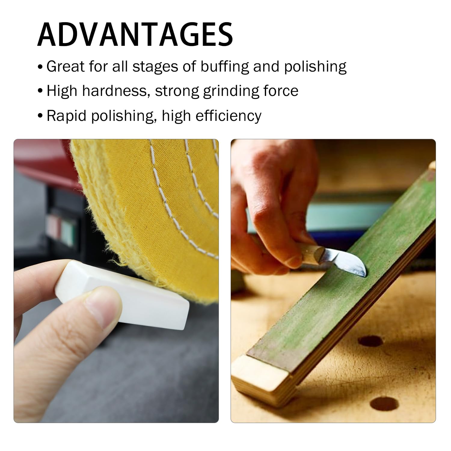SCOTTCHEN Buffing Polishing Cutting Compounds 4 Oz. Kit - Green Fine/White Medium/Red Coarse - 3 Pack