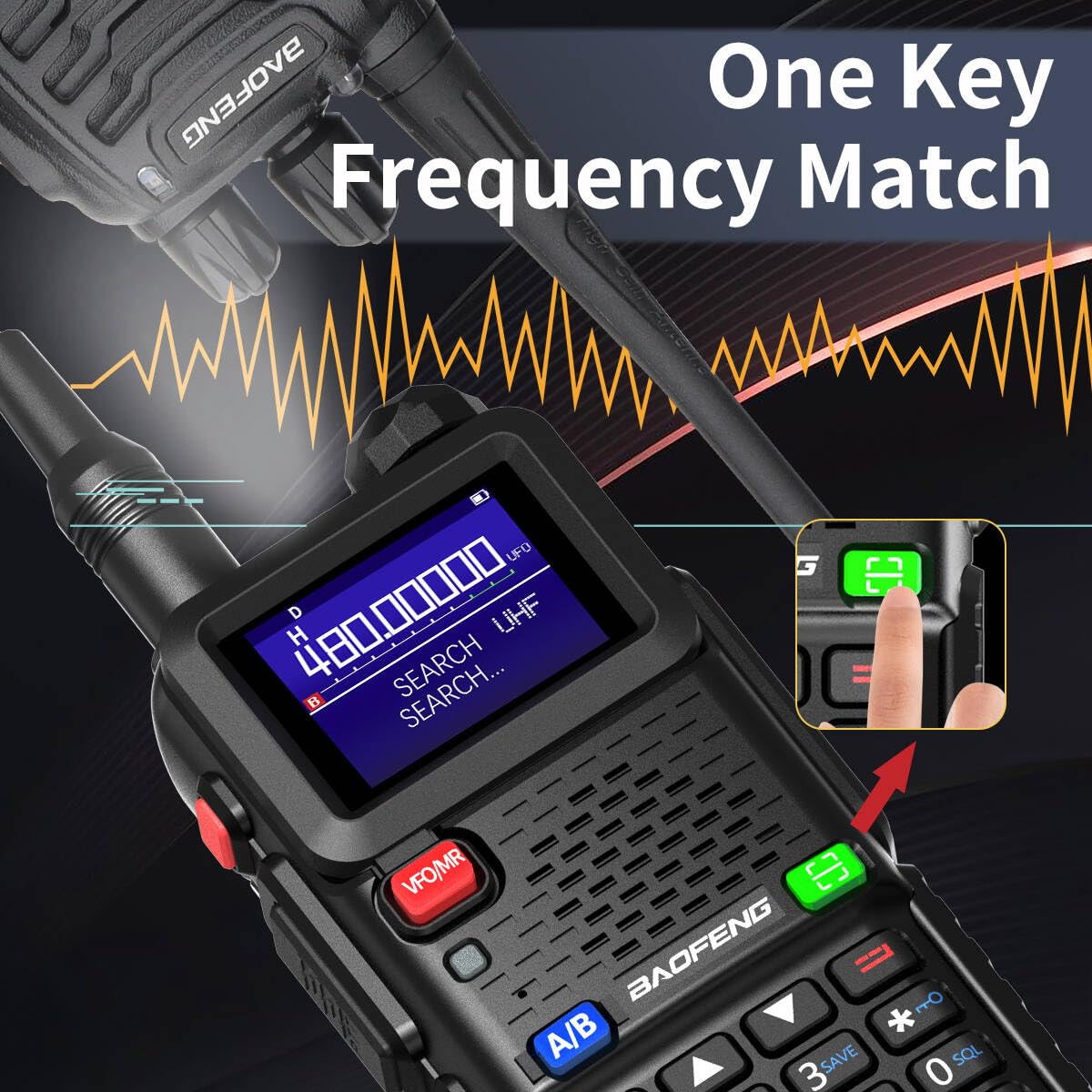 Baofeng Radio Ham Radio Long Range AR-5RM 10W Handheld NOAA Emergency Weather Radio 999CH Rechargeable Walkie Talkies with Programming Cable,USB-C Charging for Survival Gear Hunting Camping,2 Pack