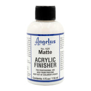 Angelus Matte Acrylic Finisher - Flexible Clear Coat for Leather Shoes, Bags, Jackets & Accessories, Matte Finish for Leather Craft & Restoration. No. 620-4 fl oz