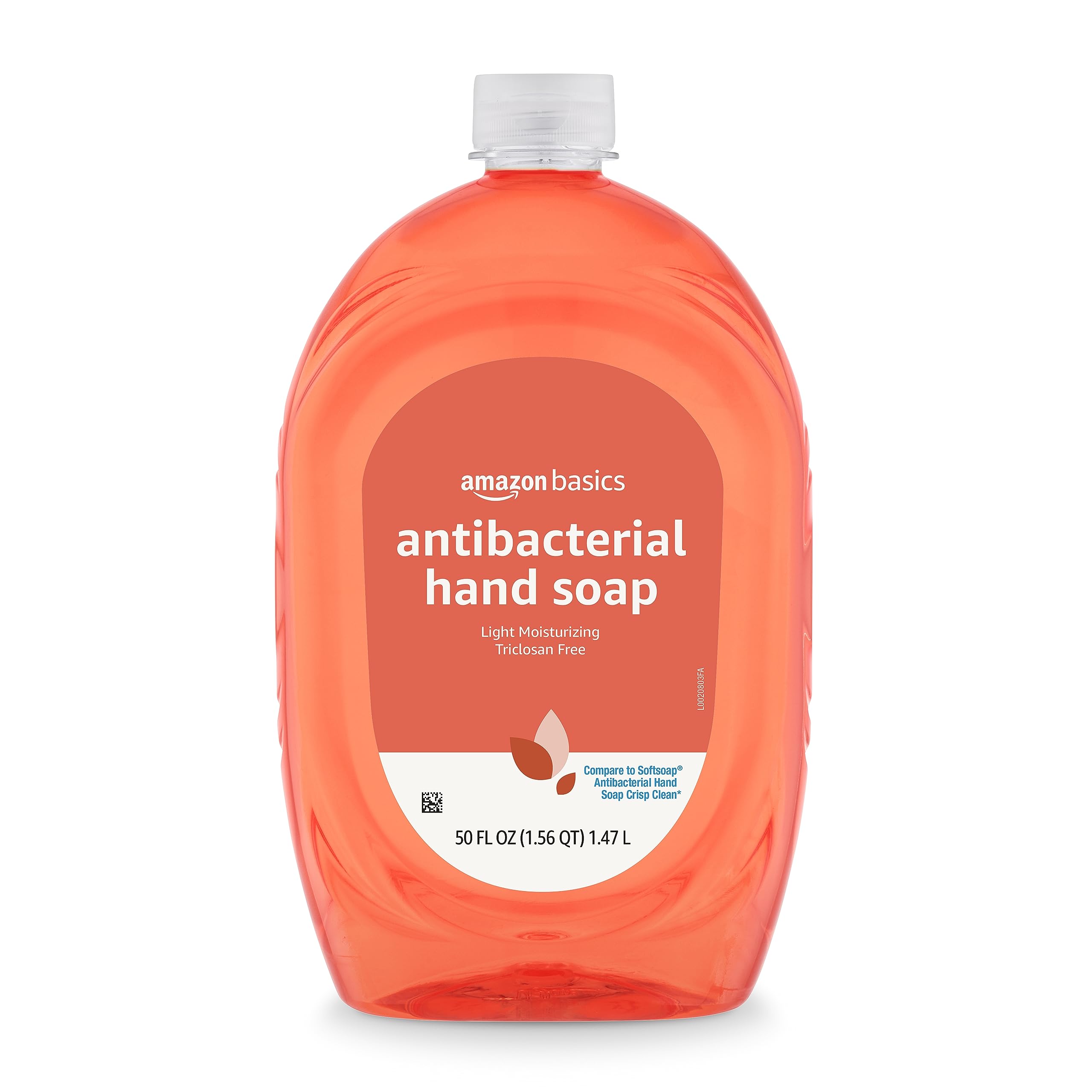 Amazon Basics Liquid Hand Soap Refill, Light Moisturizing, Triclosan-Free, Citrus, 50 Fl Oz (Pack of 1) (Previously Solimo)