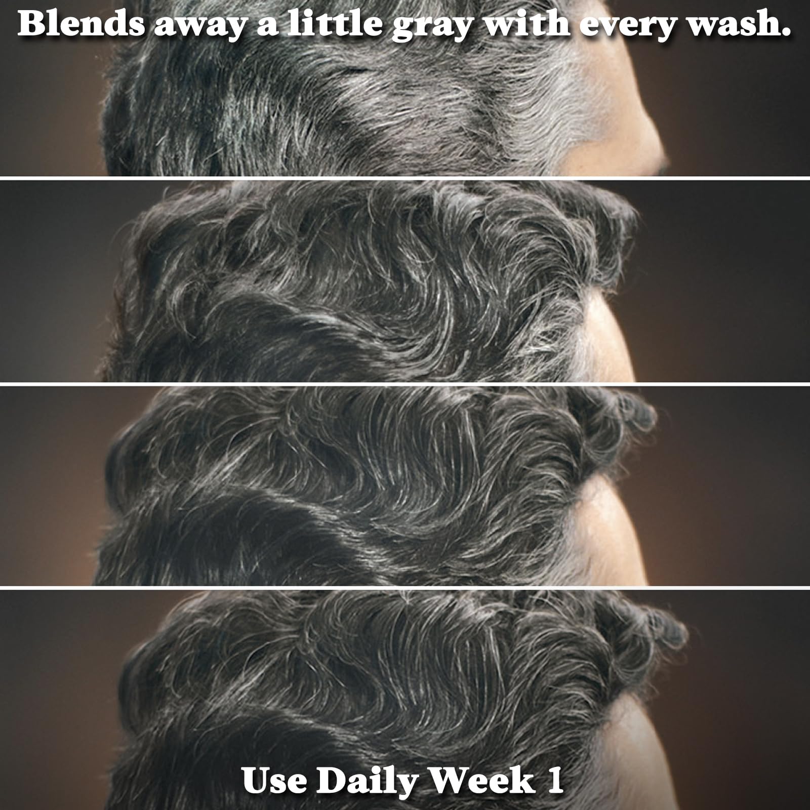 Just for Men Control GX Grey Reducing 2-in-1 Shampoo and Conditioner, Gradual Hair Color with Keratin for Stronger Thicker and Healthier Looking Hair, 4 Fl Oz - Pack of 1 (Packaging May Vary)