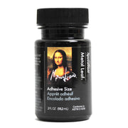 Mona Lisa Metal Leaf Adhesive Made in USA - 2 oz Size for Gold Silver Copper Gilding - Water Based Craft Glue