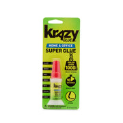 Krazy Glue Home & Office Pinsel-Superkleber (5g), schnell trocknend, verstopfungsfreier, klarer Klebstoff für Kunststoff, Keramik, Holz, Gummi, Metall, Leder und mehr