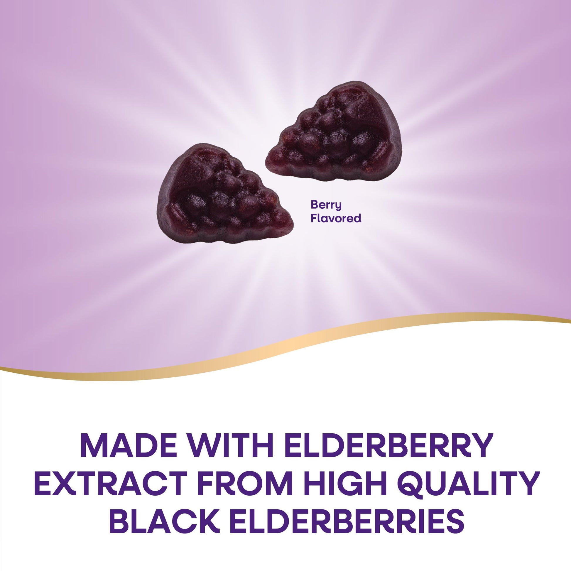 Nature’s Way Sambucus Elderberry Immune Support Gummies for Kids & Adults* with Black Elderberry Extract, Vitamin C, Vitamin D3, and Zinc, 60 Gummies (Packaging May Vary)