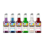 Hawaiian Shaved Ice Syrup Assortment, 6 Popular 16oz Flavors: Cherry, Grape, Blue Raspberry, Tiger's Blood, Lemon-Lime, Pina Colada