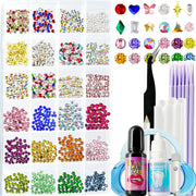 CiikDux DIY Tooth Gem Kit, Tooth Jewelry Gems Kit Include 770 Crystals 12 Shapes Bedazzle Gems, Teeth Jewelry Starter Kit