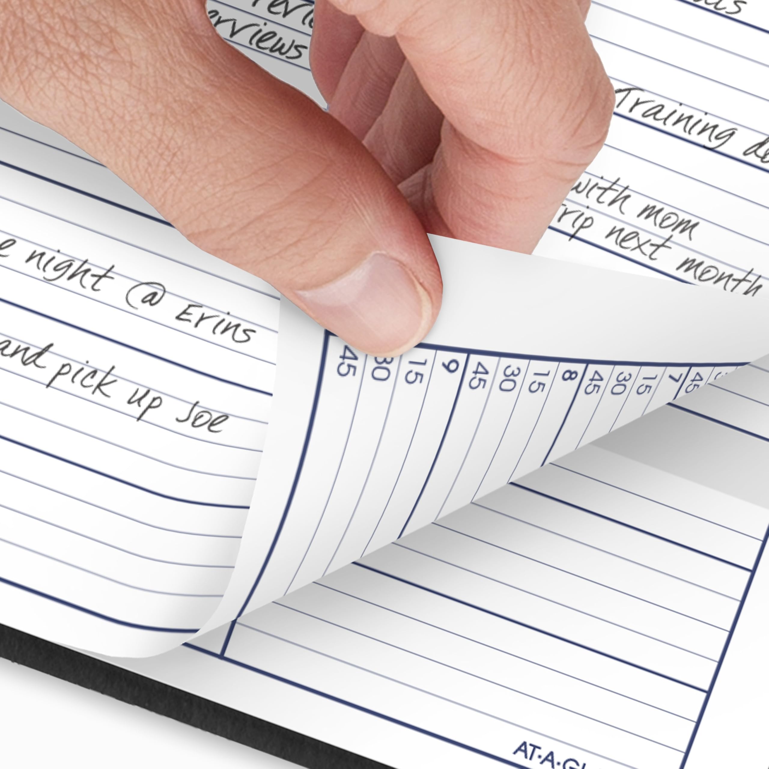 AT-A-GLANCE 2026 Appointment Book Planner, Weekly, 8" x 11", Large, Quarter-Hourly, DayMinder, Black (G5200026)