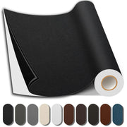 Shagoom Leather Repair Patch, 17X79 Inch Repair Patch Self Adhesive Waterproof, DIY Large Vinyl Patches for Couches, Furniture, Kitchen Cabinets, Wall （Black, 17X79 Inch）
