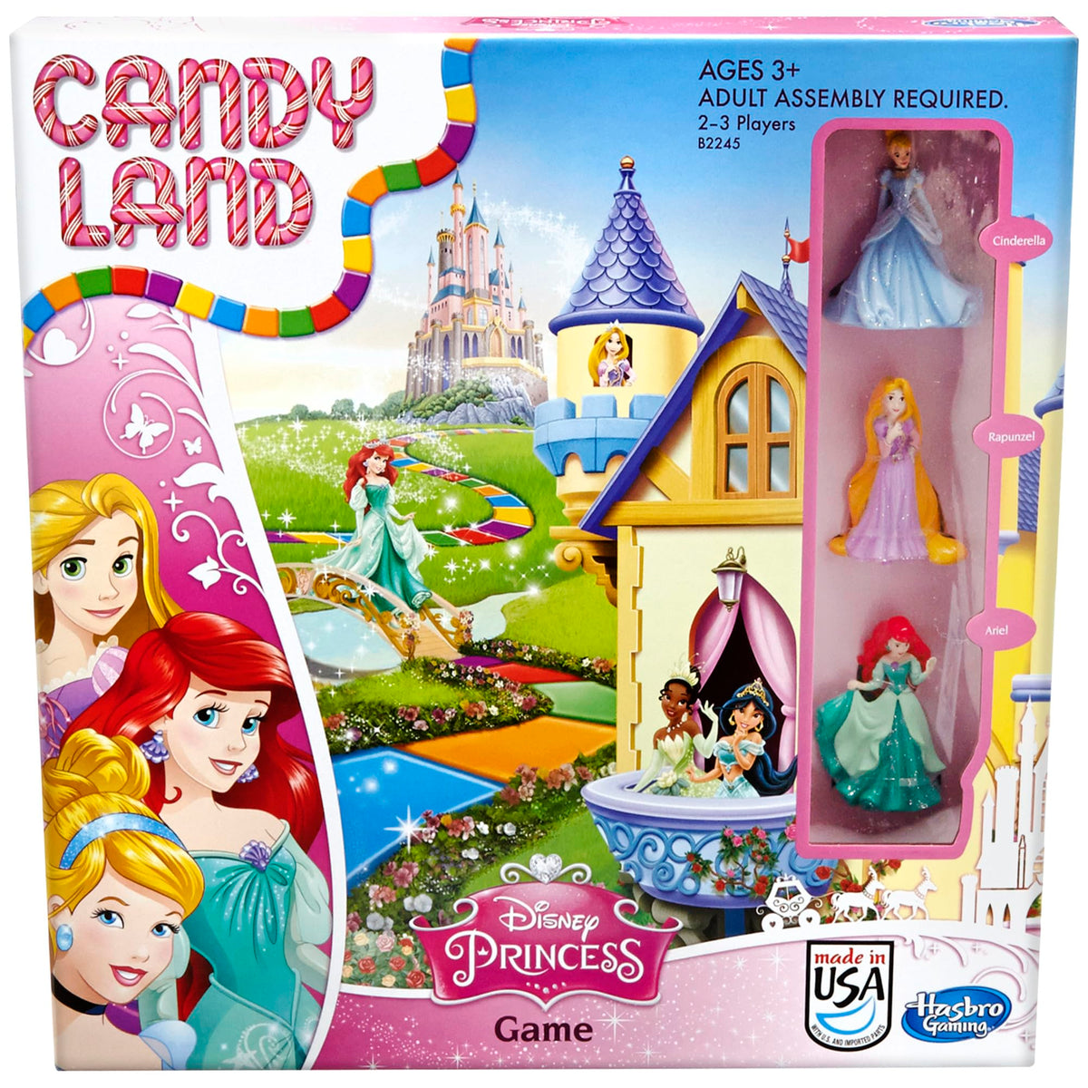 Hasbro Gaming Candy Land Disney Princess Edition Board Game, Preschool Games for 2 to 3 Players, Family Games for Kids Ages 3 and Up ( Exclusive)
