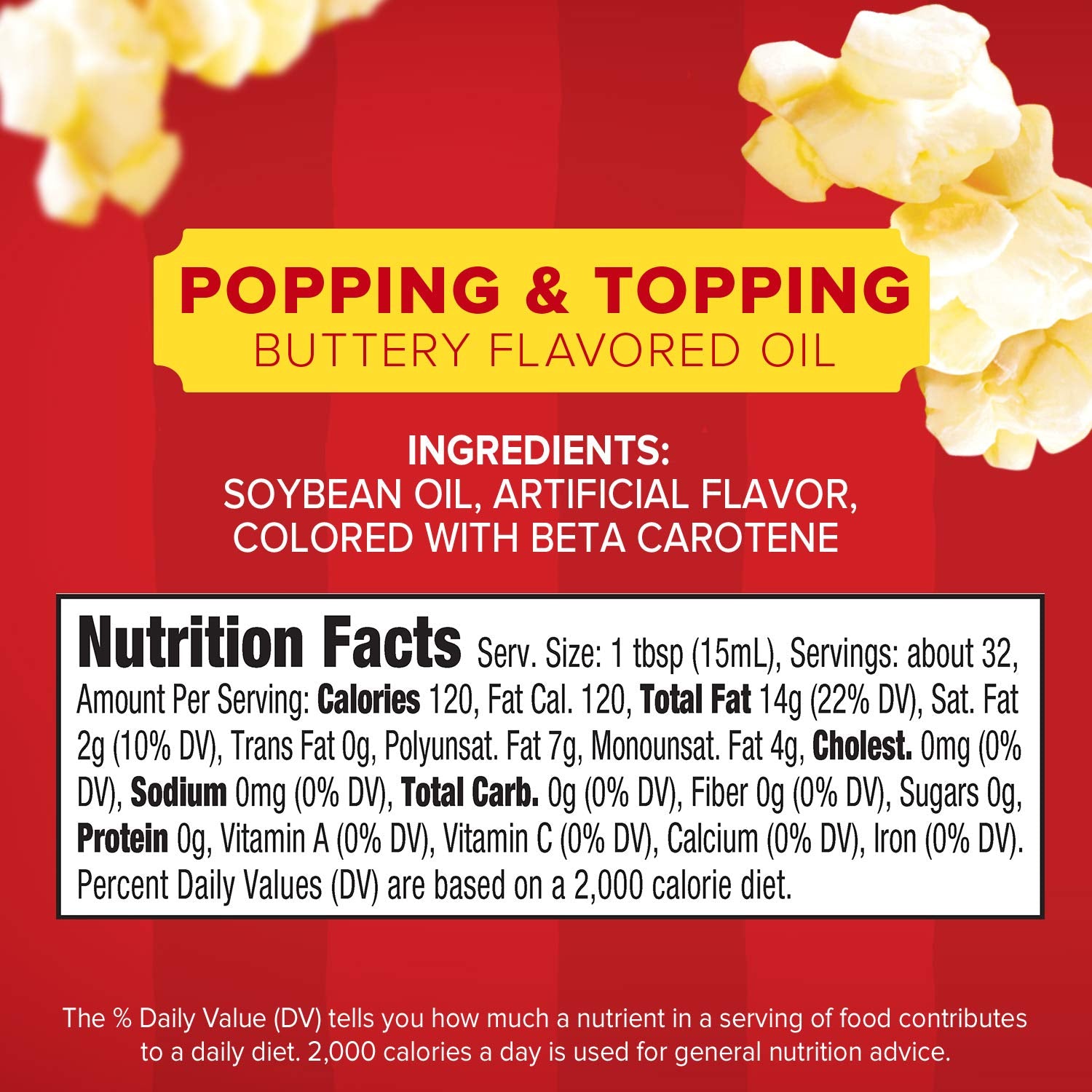 Orville Redenbacher's Popcorn Oil, Butter Flavor, 16 fl oz