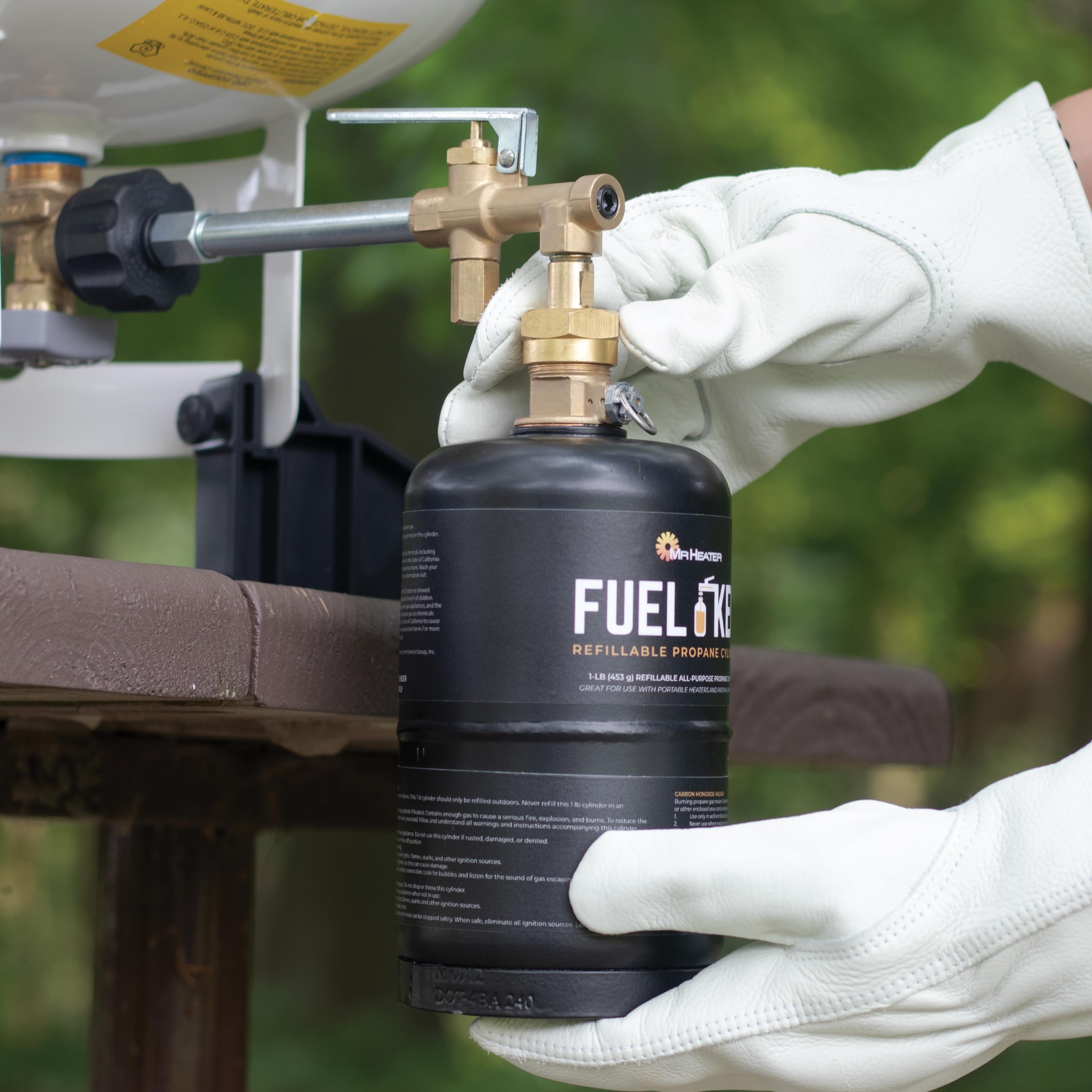 Mr. Heater Fuel Keg. - 1 lb. / 16 oz. Empty Refillable Propane Tank – DOT Certified
