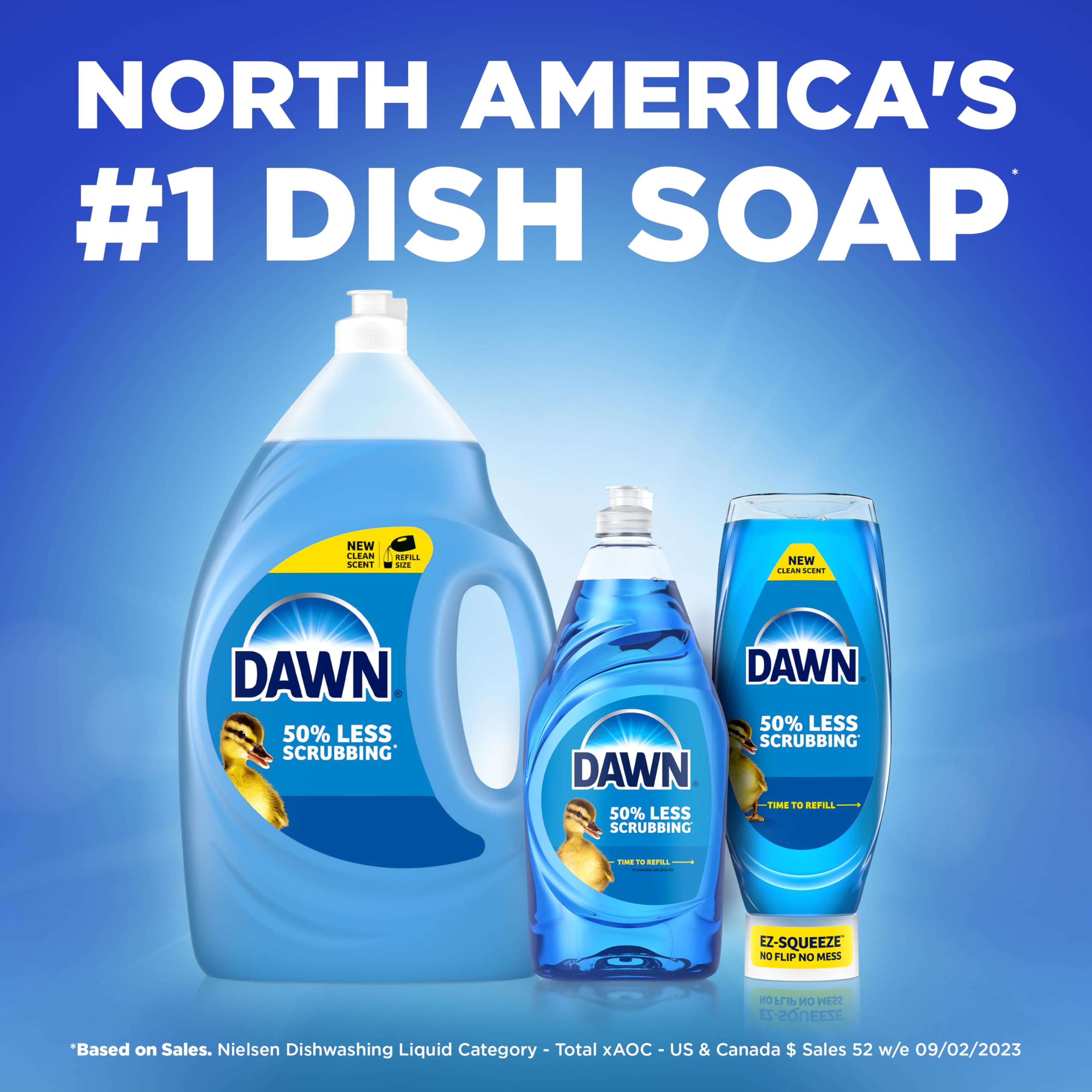 Dawn Antibacterial 50% less scrubbing Apple Blossom scent, 22 Fl Oz