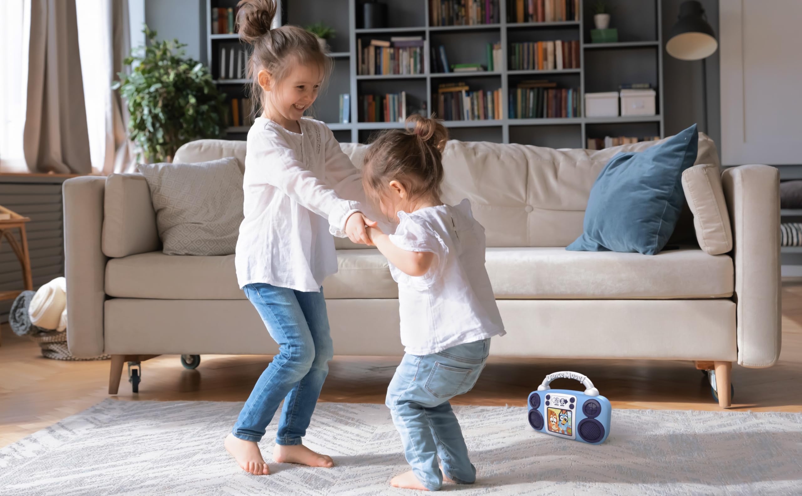 eKids Bluey Toy Music Player, Toy for Toddlers with Built-in Music, for Fans of Bluey Toys for Boys and Girls