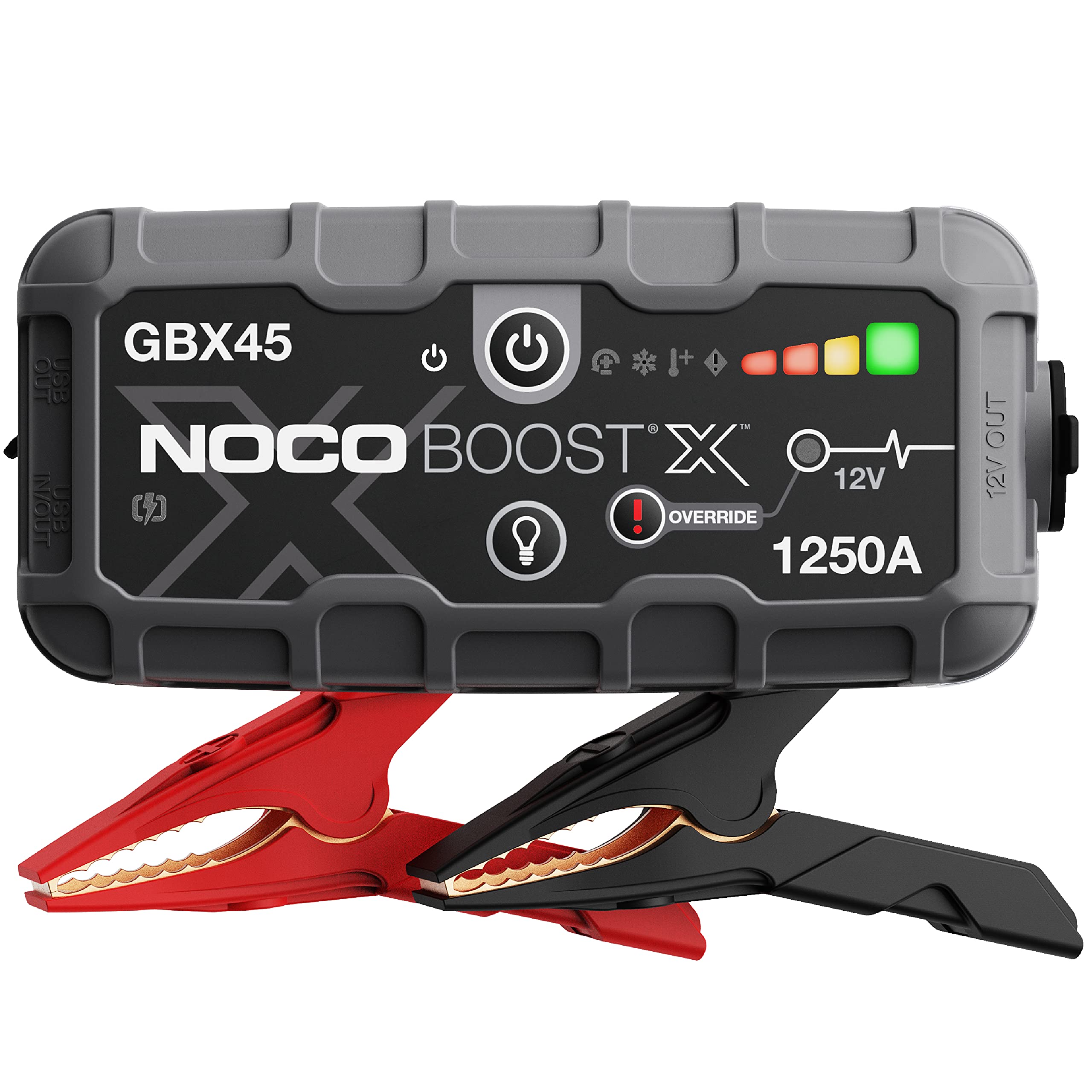 NOCO Boost X GBX45: 1250A UltraSafe Starthilfegerät - 12V Lithium Starthilfe Powerbank, tragbare Starthilfe, Power Bank & Überbrückungskabel - für 6.5L Benzin- und 4.0L Dieselmotoren
