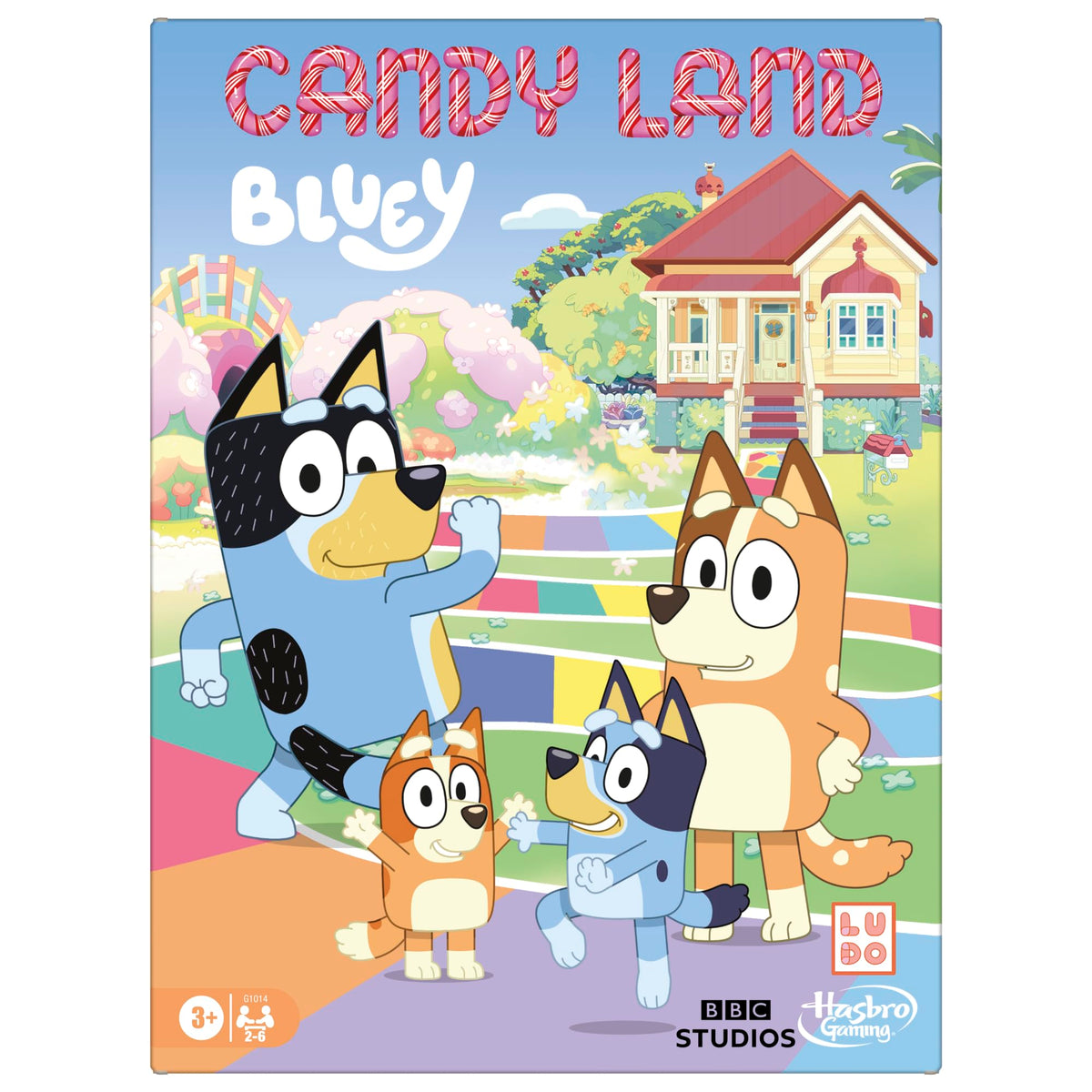 Hasbro Gaming Candy Land Bluey Edition Board Game | Ages 3 and Up | 2-6 Players | Play as Dad, Mum, Bluey, Bingo, Muffin, or Socks | Preschool Games | Kids Gifts ( Exclusive)