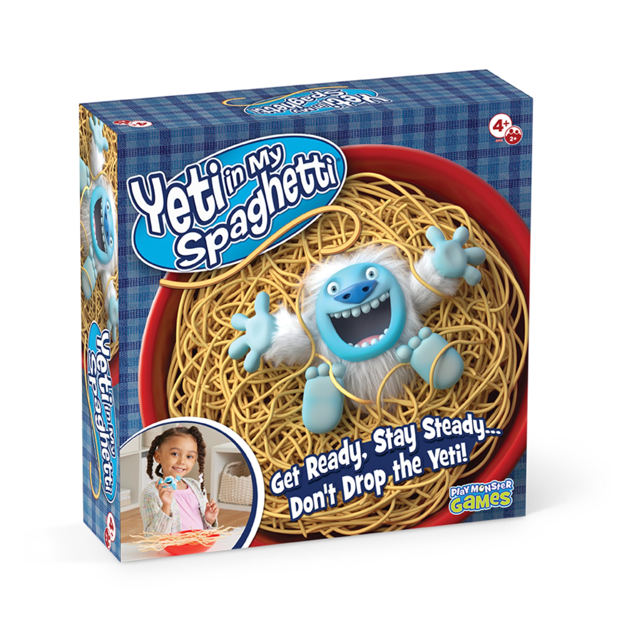 Yeti in My Spaghetti Board Game - Kids Games, Family Game, Multi-Player, Board Games for Family Night, Preschool Toys, Hand-Eye-Coordination Game, Don't Drop Yeti, Ages 4+