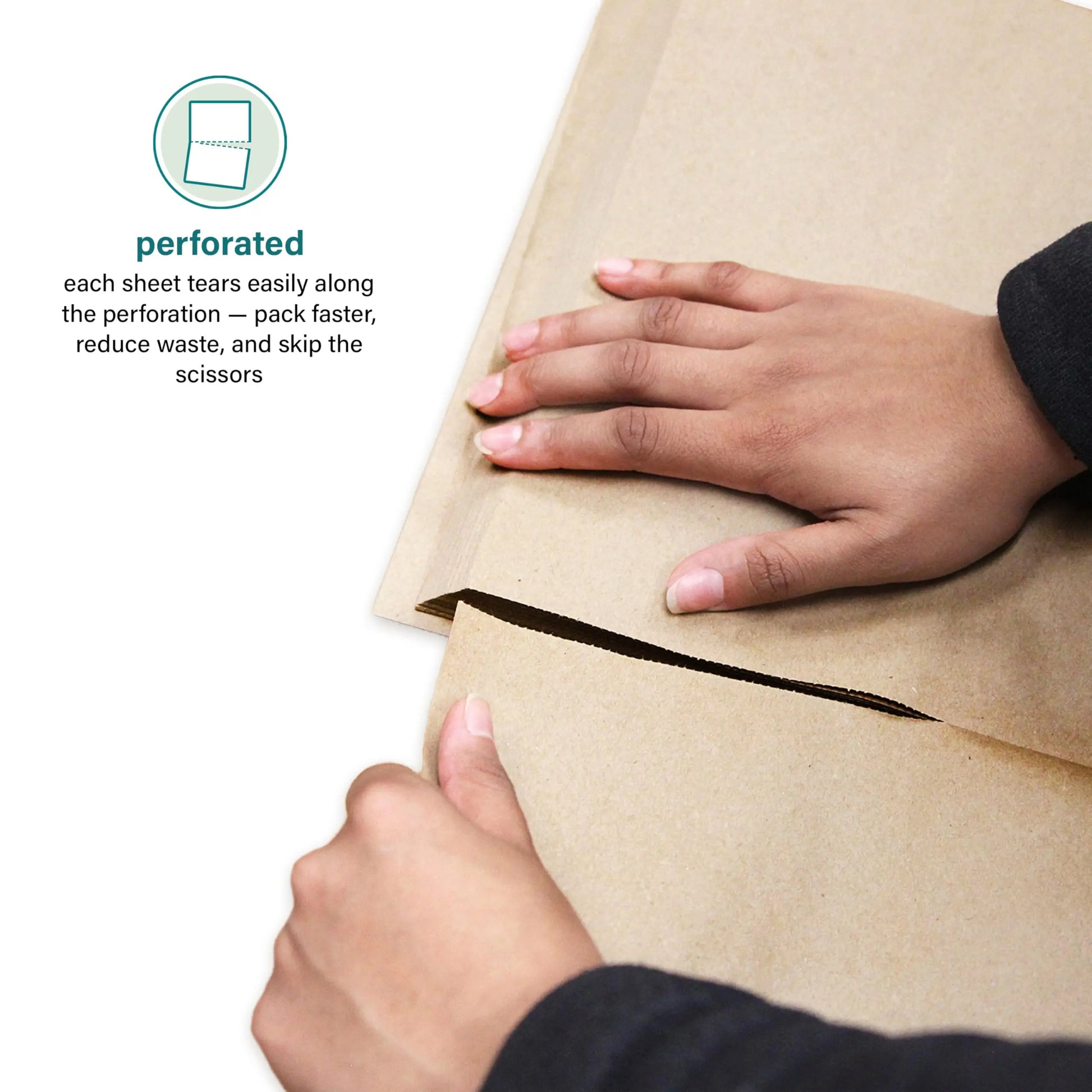 Elementree Brown Packing Paper Sheets for Moving & Shipping - 1500 Count (1375 Feet) - 14.25" x 11" Sheet Size - Sustainable Void Fill Packaging Made in the USA - Kraft Paper Thickness (00919)