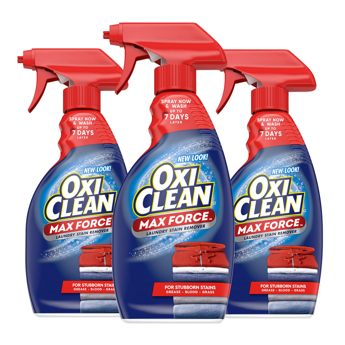 OxiClean Max Force Laundry Stain Remover Spray, 12 Fl. Oz, 3-Pack