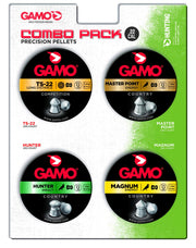 Gamo Combo Pack Assorted Air Rifle Pellets, .22 Caliber (TS-22, Hunter, Magnum, Master Point)