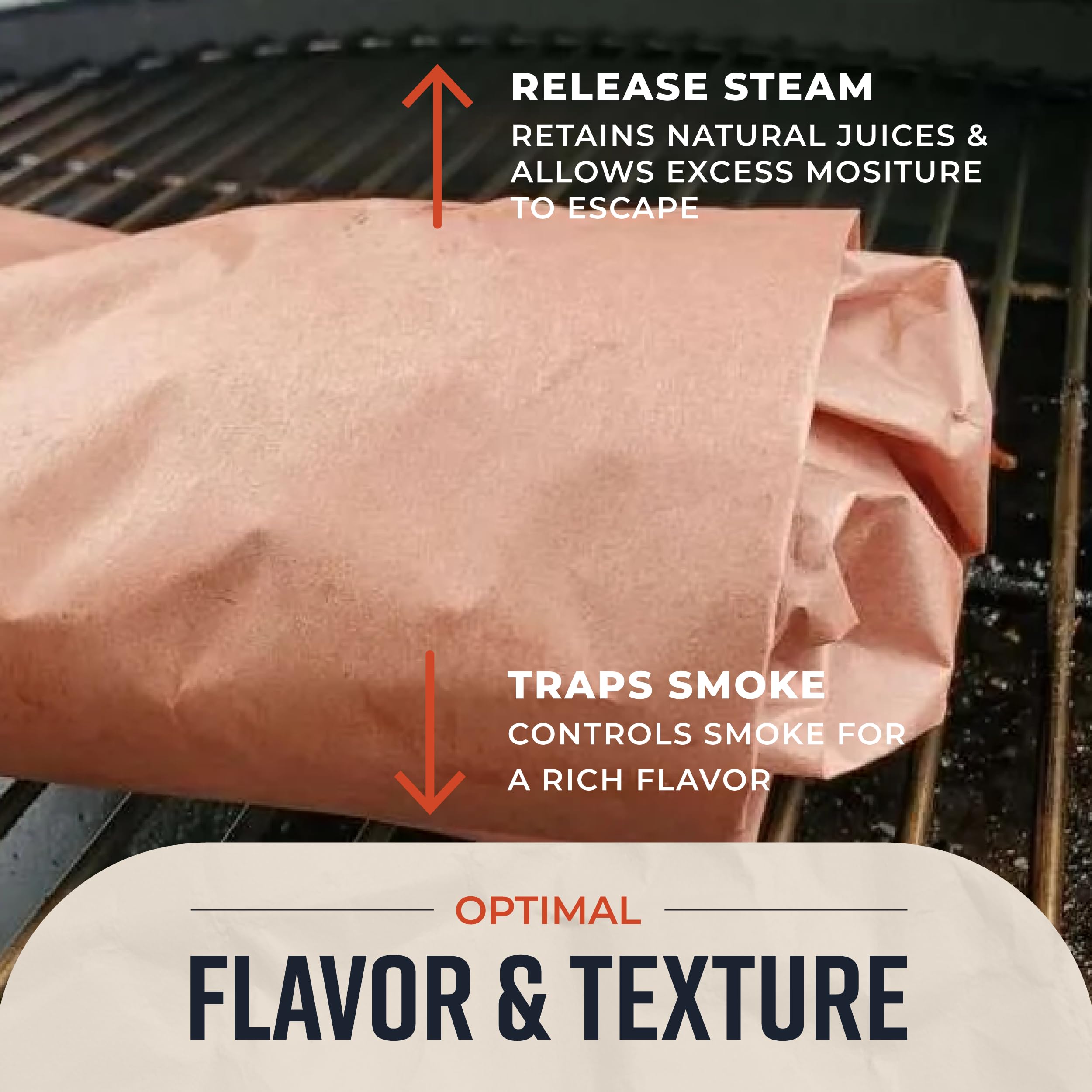 Pink Butcher Paper Roll 18"x175' (2100 Inch) - Food-Grade Peach Butcher Paper for Smoker, BBQ, Grilling, Smoking Meat - USA Made - Unbleached, Uncoated and Unwaxed