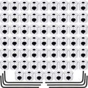 Leinuosen 60 Stück Sicherheitsverschluss für Anstecknadeln, Ersatz für Anstecknadeln mit Schraubenschlüssel (Silberfarben, 6 x 5 mm)