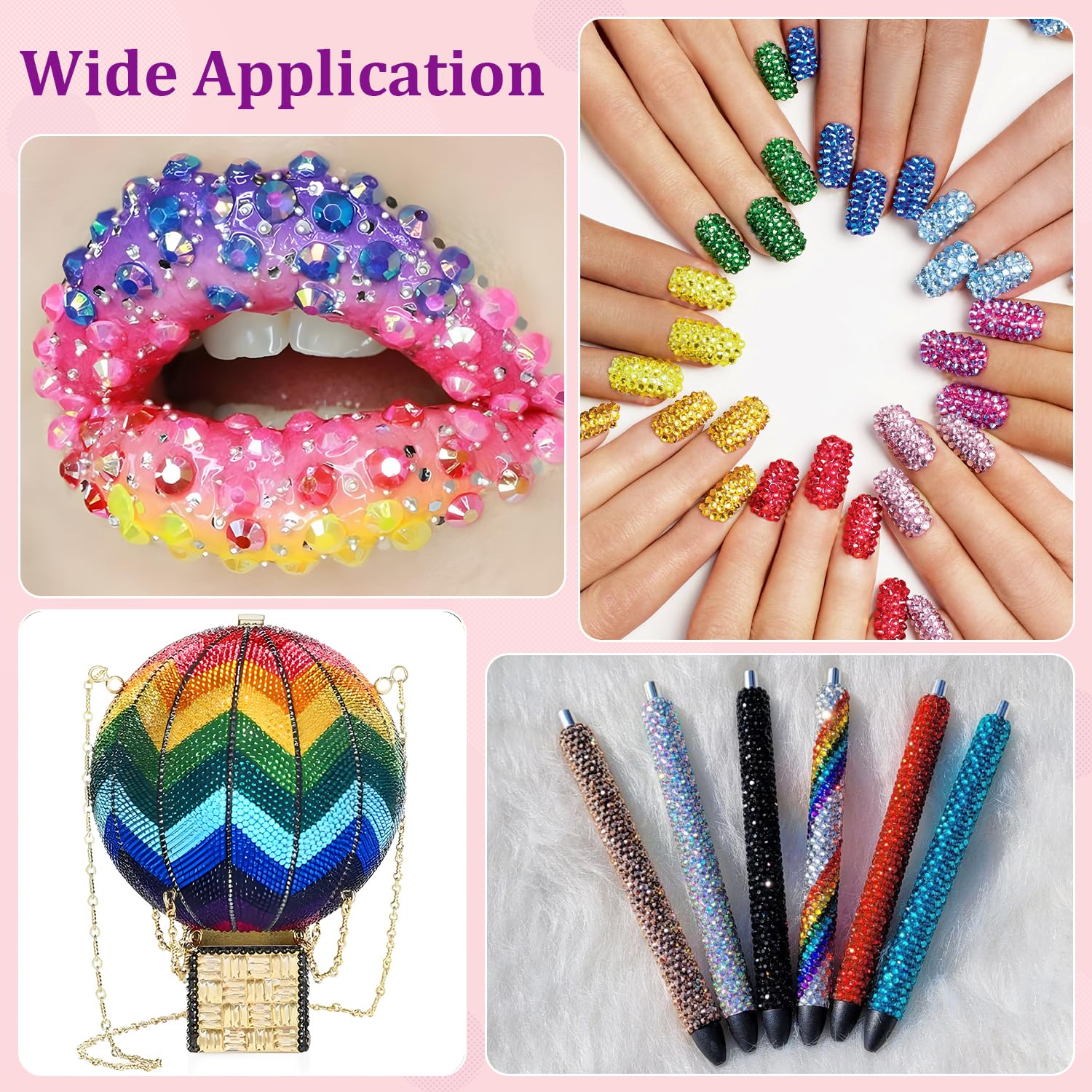 30000Pcs Resin Jelly Rhinestones for Bedazzling, Mixed-Color 3mm Flatback Gems for Diamond Art, Bedazzler Kit with 3Pcs 10ml B7000 Jewelry Glue for Crafting Crafts Book Shoes Nail Art