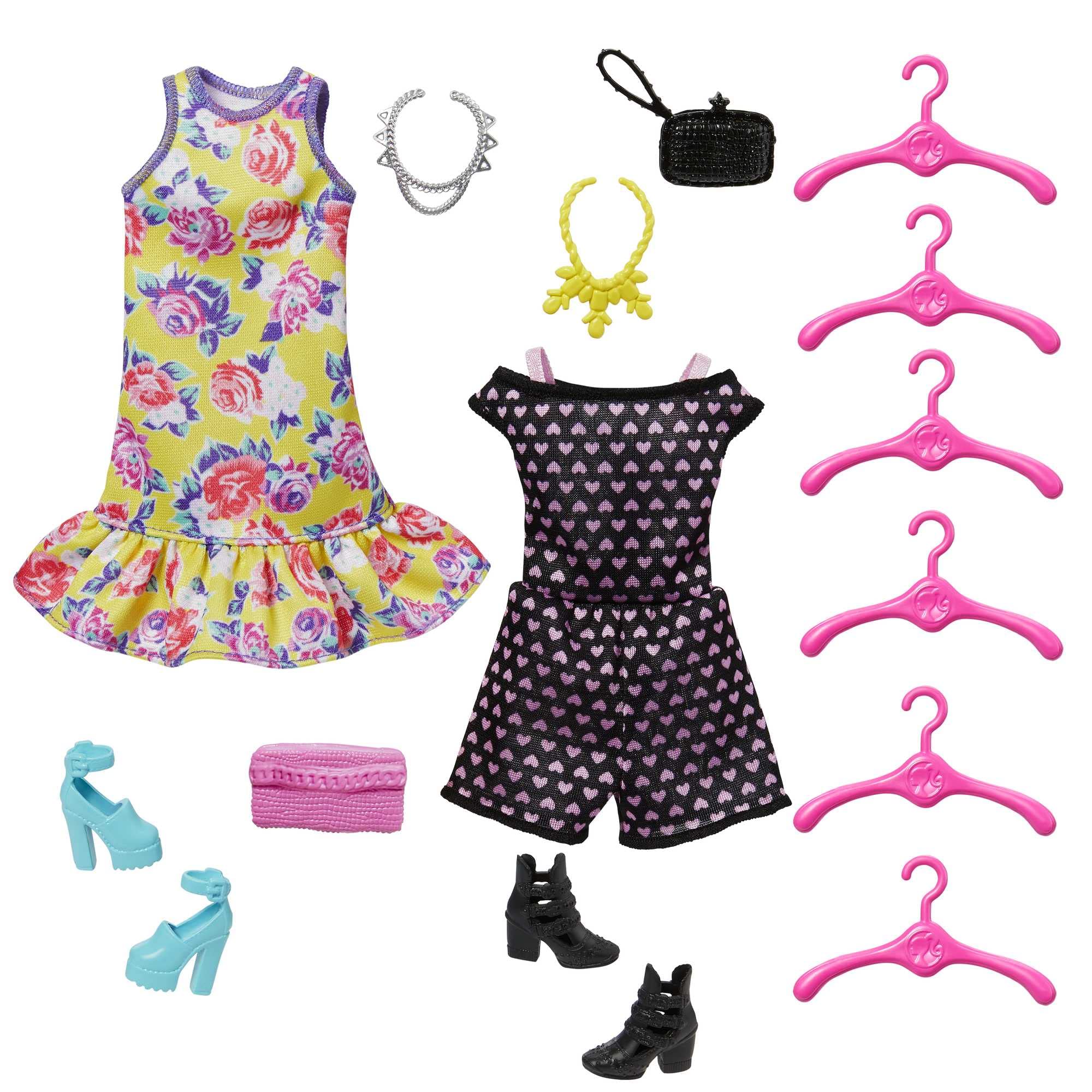 Barbie Doll & Playset, Fashionistas Ultimate Closet with Clothes (3 Outfits) & Fashion Accessories Including 6 Hangers