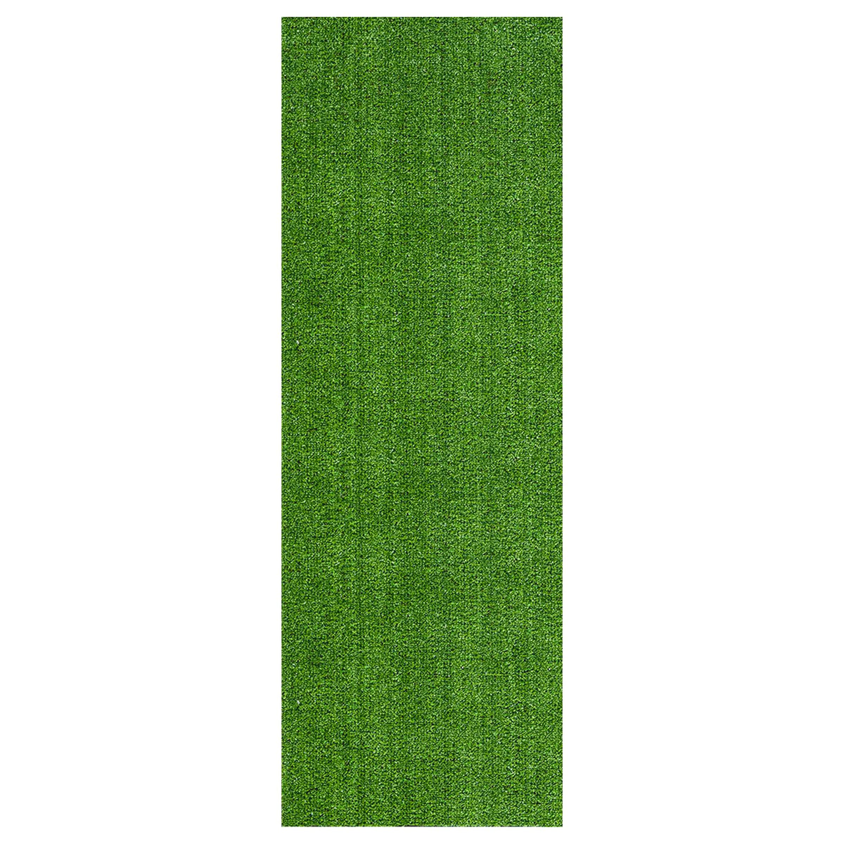 Ottomanson Artificial Grass Outdoor Runner Rug 2'7" x 10' - Waterproof Astro Turf with Drainage Holes - Patio & Lawn Decoration, Easy-Clean Dog Grass Mat