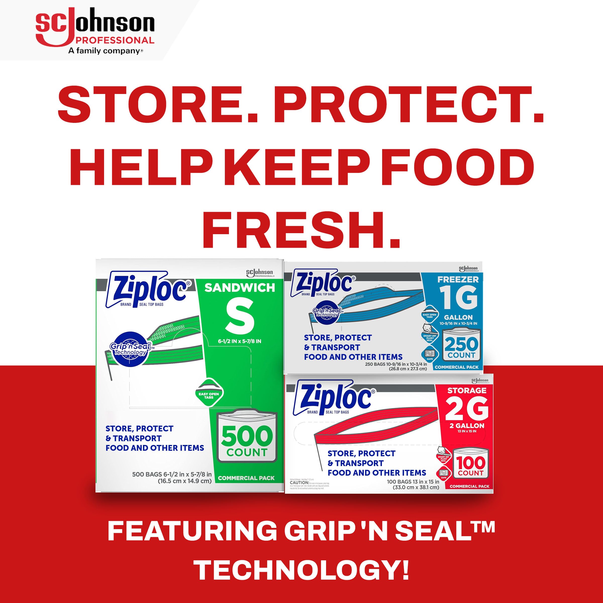 Ziploc® Freezer And Storage Bags, 1 Gallon, Box Of 250 Bags