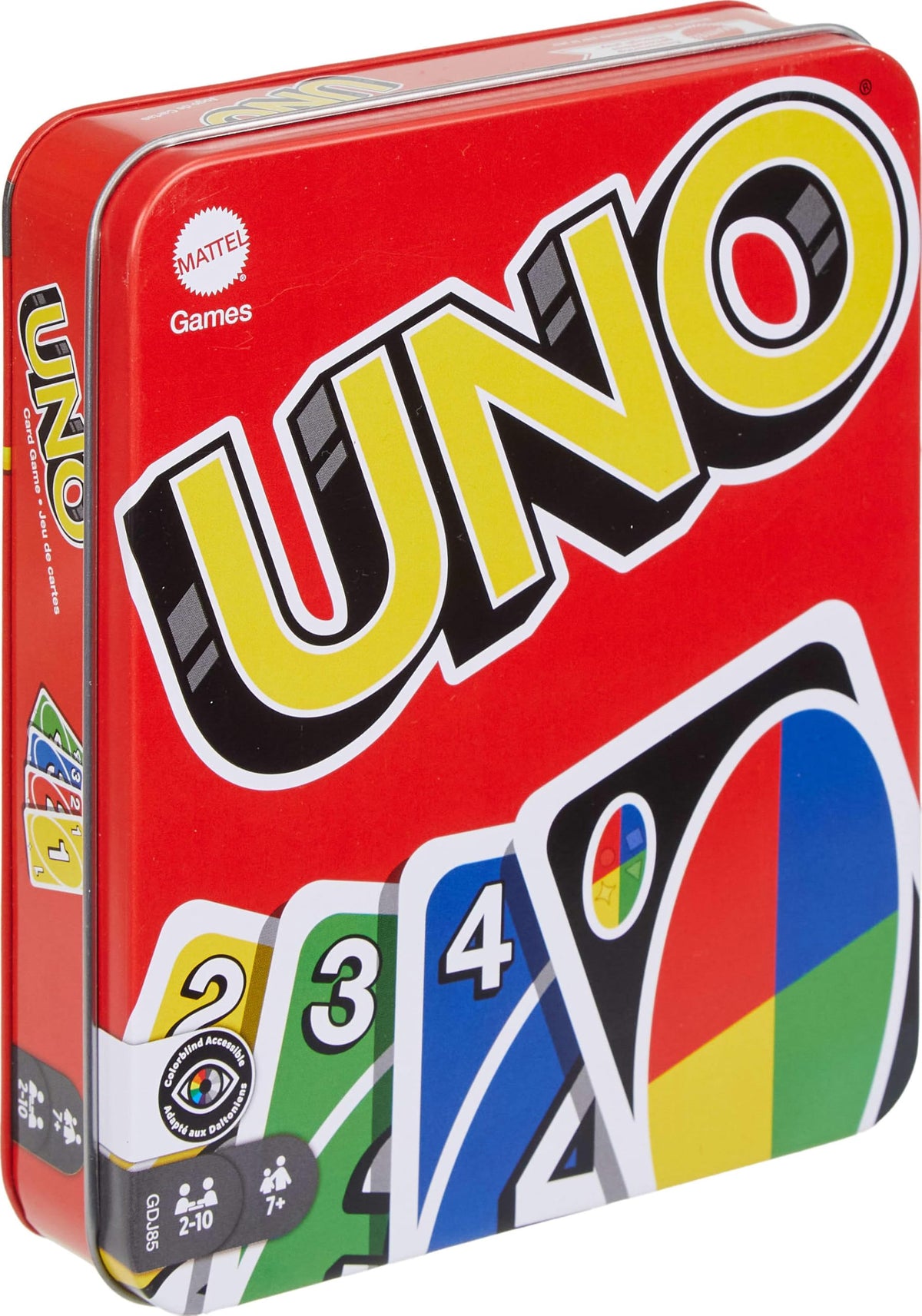 Mattel Games UNO Card Game in a Collectible Storage Tin for Kids, Adults, Families, Parties & Travel, 2 to 10 Players ( Exclusive)