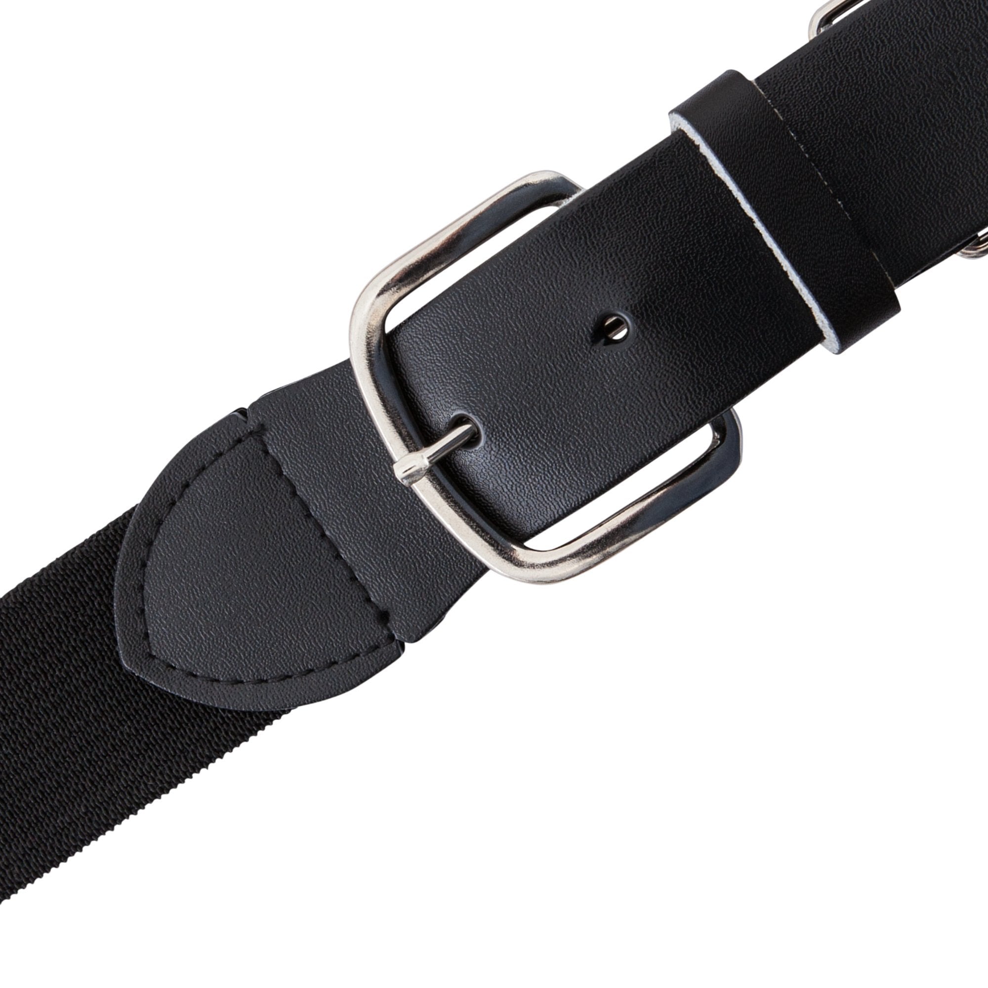Champion Sports Youth Uniform Adjustable Elastic Belt Adults - 1.5" Wide - for Baseball, Softball & More, Black, Youth (18-32 Inches)